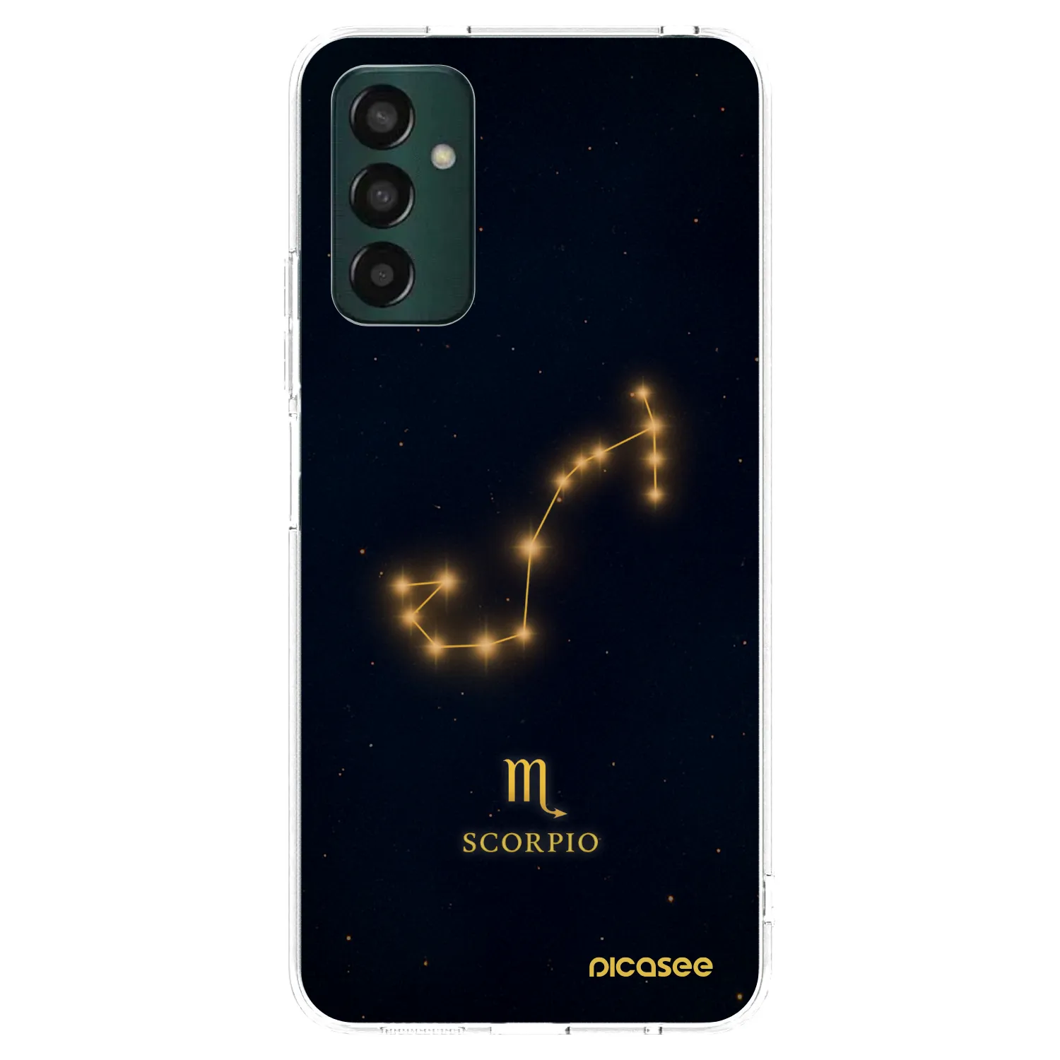 Picasee silikonový průhledný obal pro Samsung Galaxy M13 M135F - SCORPIO