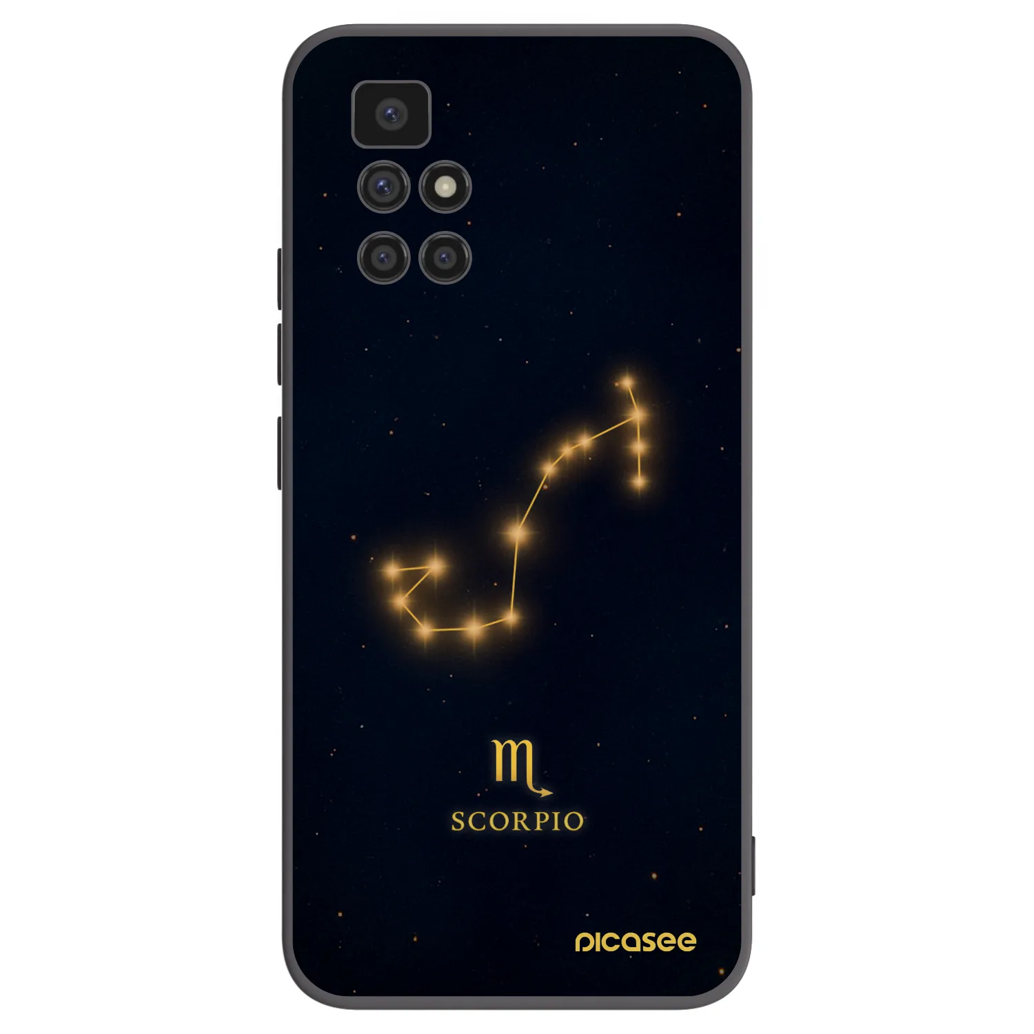 Picasee silikonový černý obal pro Xiaomi Redmi 10 (2022) - SCORPIO