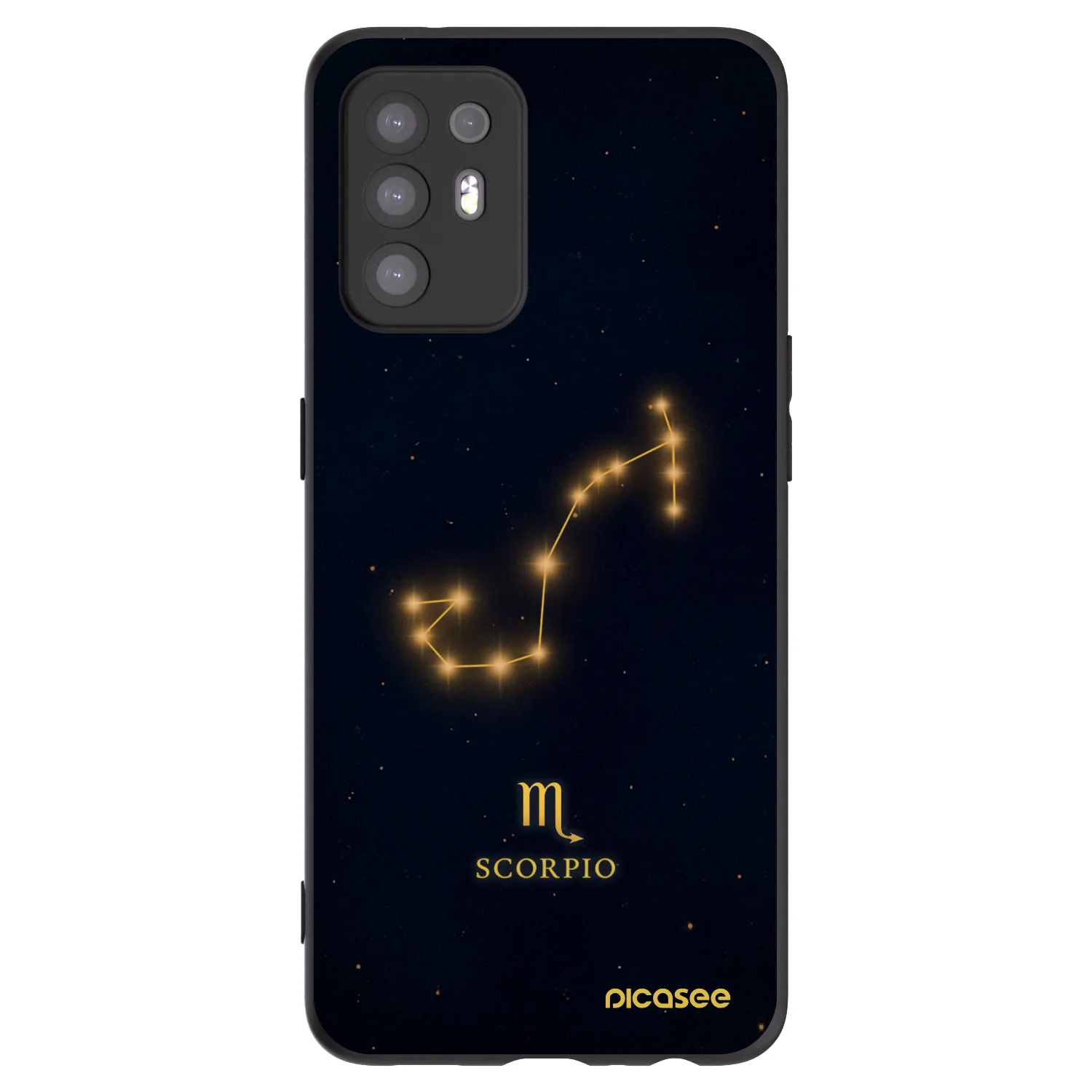 Picasee silikonový černý obal pro OPPO A94 5G - SCORPIO