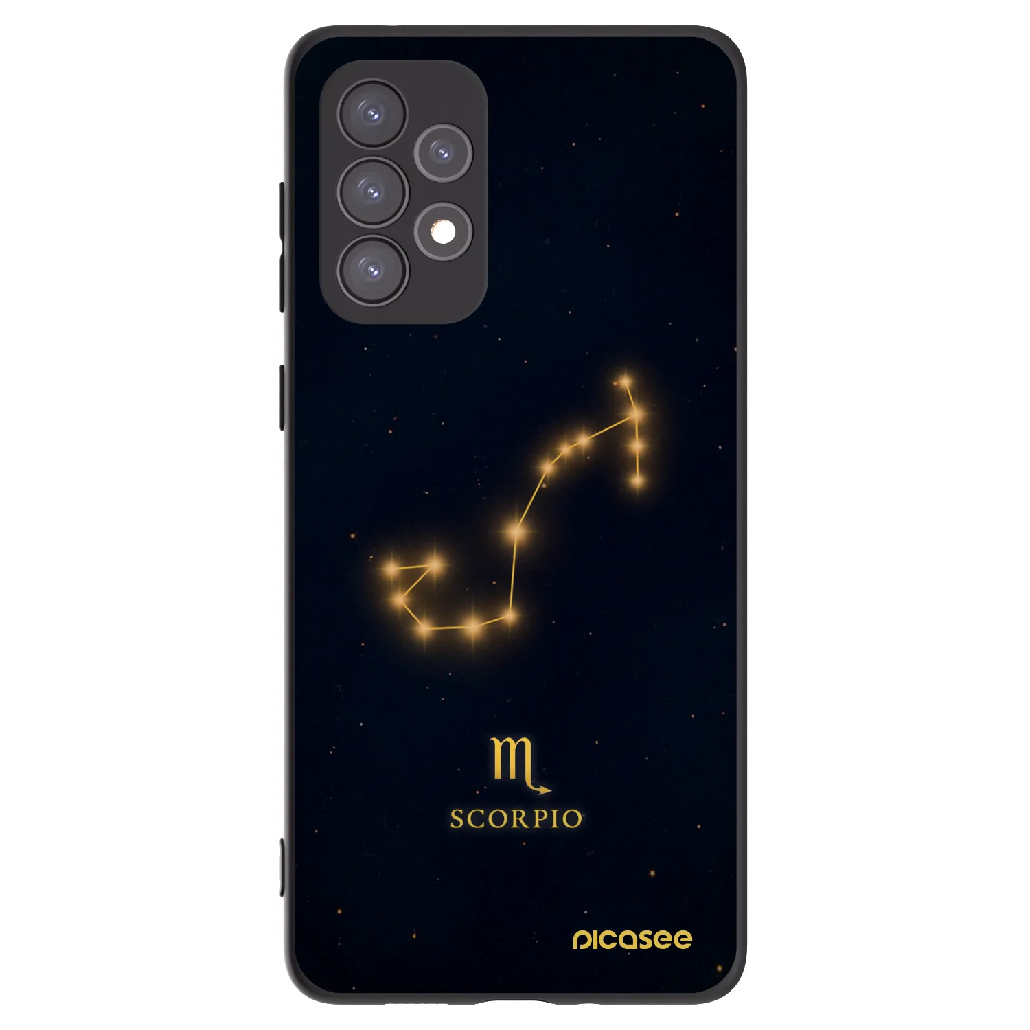 Picasee silikonový černý obal pro Samsung Galaxy A73 5G - SCORPIO