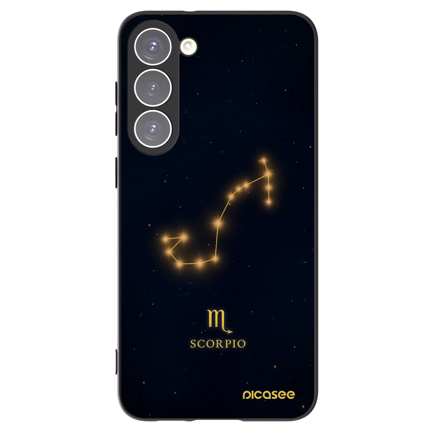 Picasee silikonový černý obal pro Samsung Galaxy S23+ 5G - SCORPIO