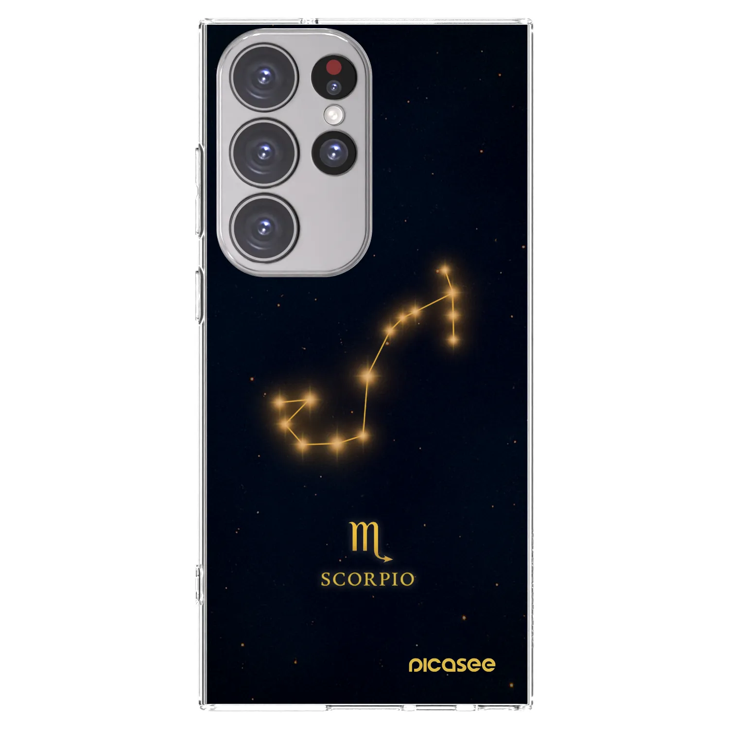 Picasee silikonový průhledný obal pro Samsung Galaxy S23 Ultra 5G - SCORPIO