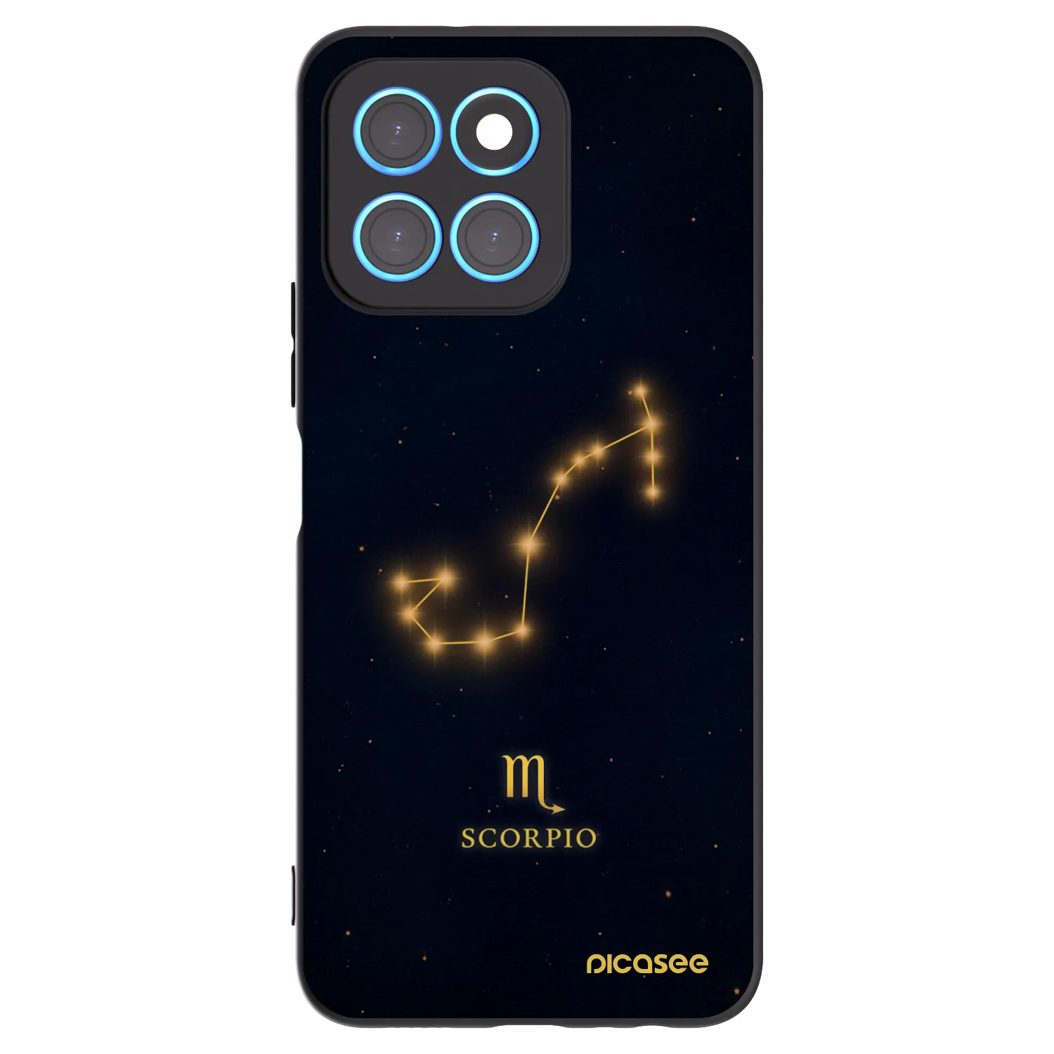 Picasee silikonový černý obal pro Honor X8 5G - SCORPIO