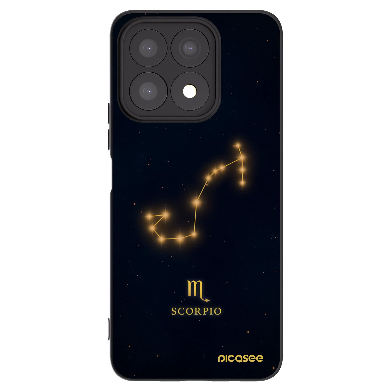 Picasee silikonový černý obal pro Honor X8a - SCORPIO