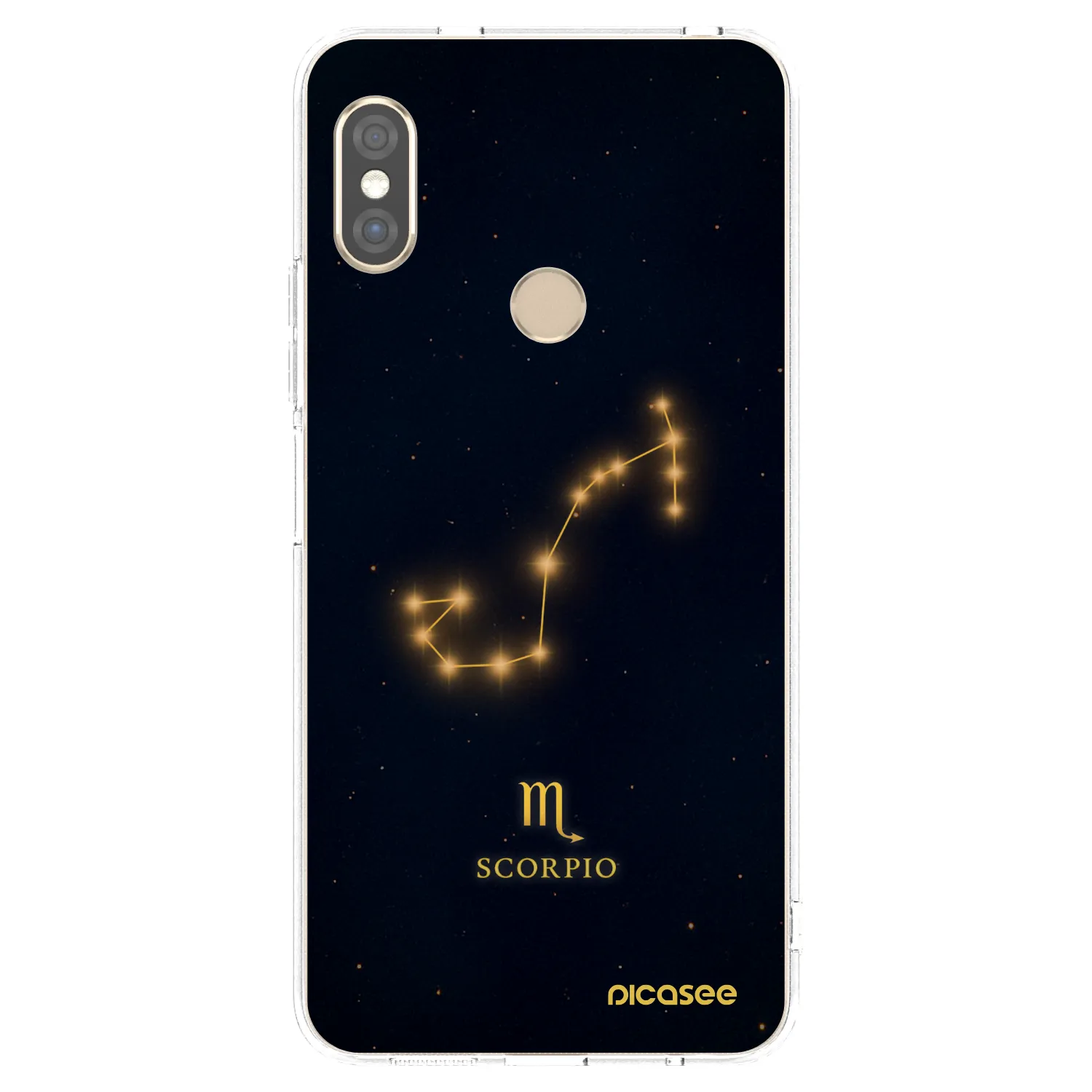 Picasee silikonový průhledný obal pro Xiaomi Redmi Note 5 Global - SCORPIO