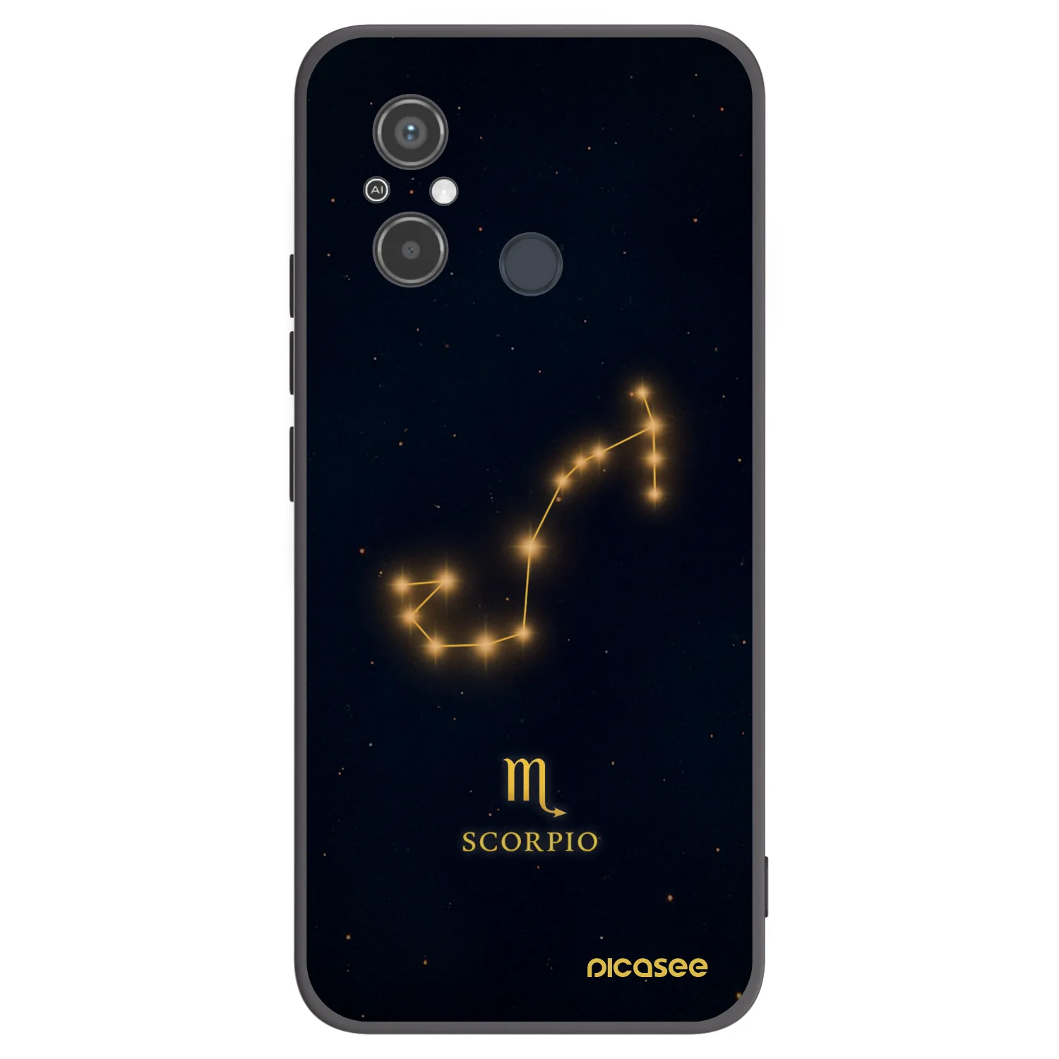 Picasee silikonový černý obal pro Xiaomi Redmi 12C - SCORPIO