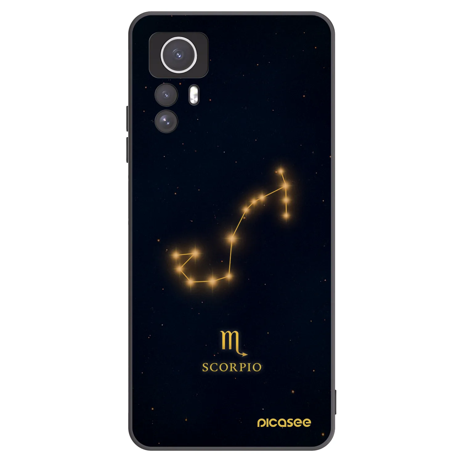 Picasee silikonový černý obal pro Xiaomi Redmi Note 12S - SCORPIO