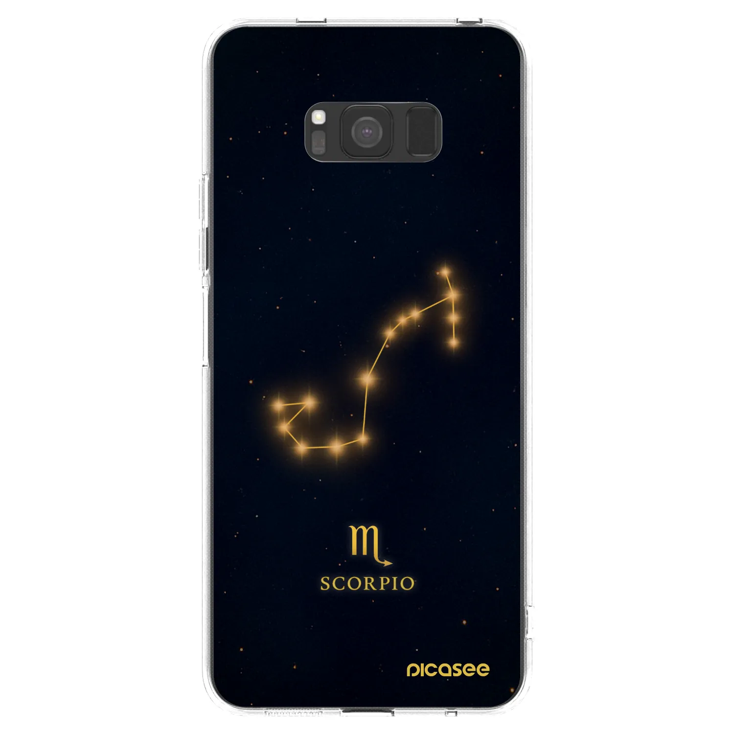 Picasee silikonový průhledný obal pro Samsung Galaxy S8 G950F - SCORPIO
