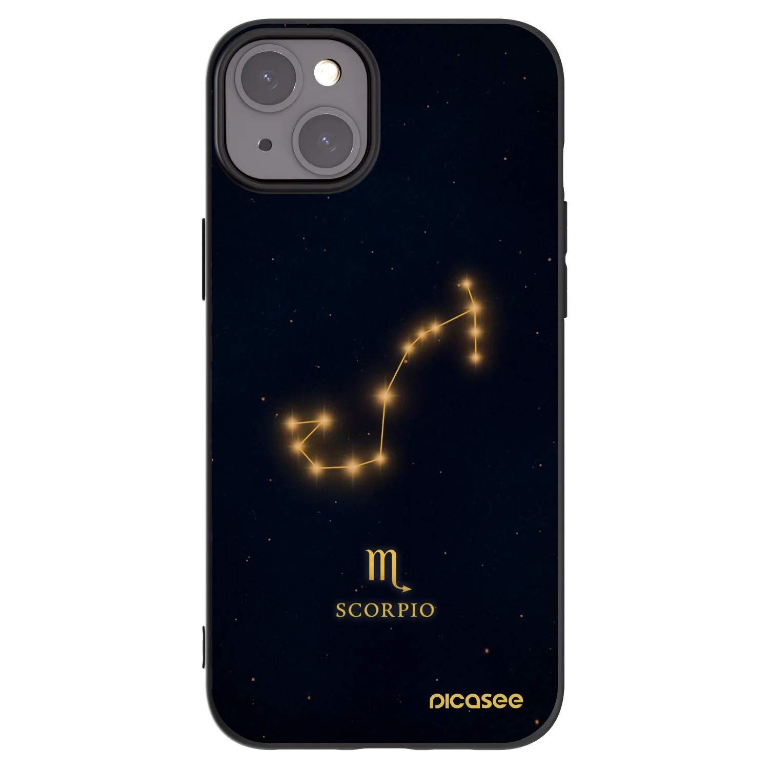 Picasee silikonový černý obal pro Apple iPhone 15 Plus - SCORPIO