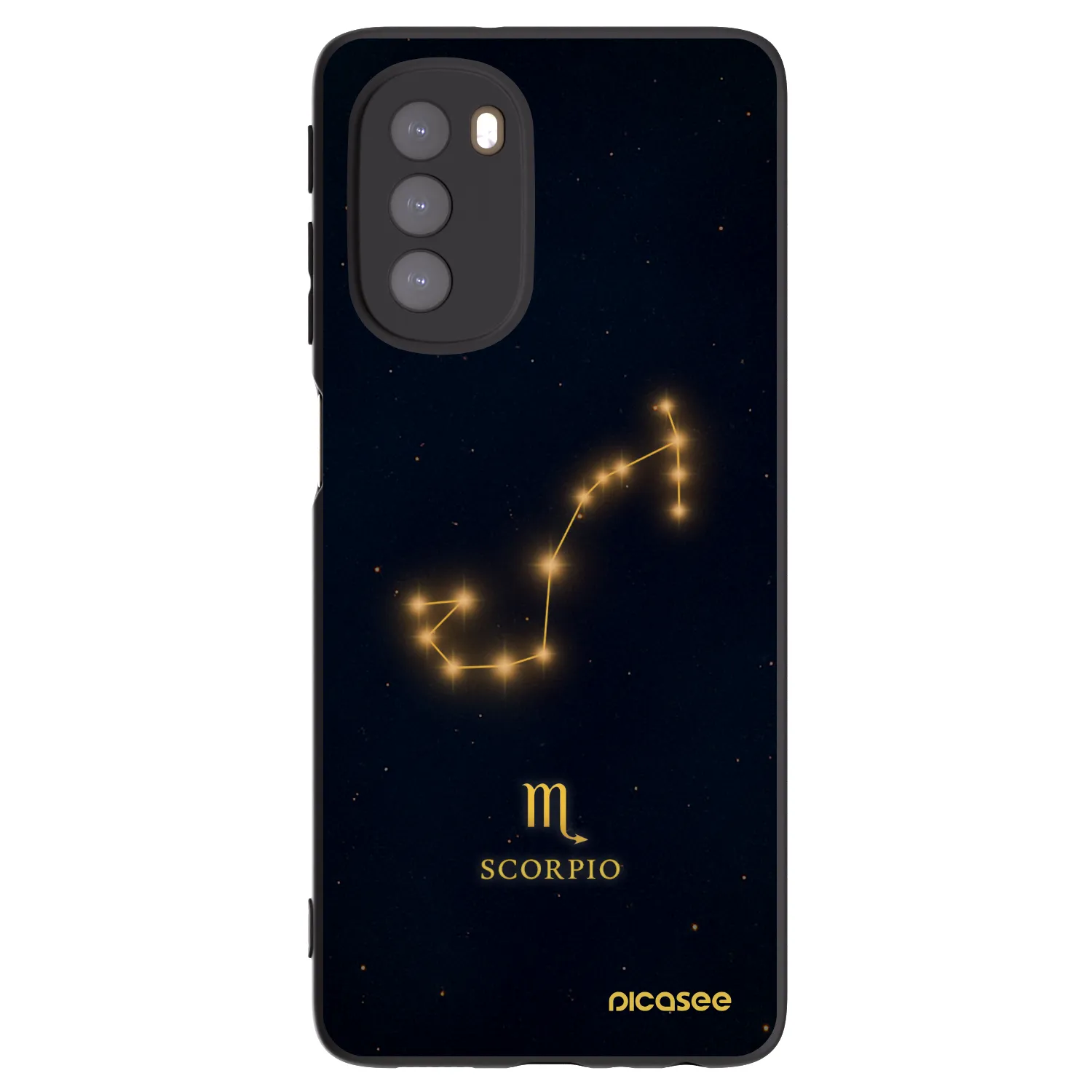 Picasee silikonový černý obal pro Motorola Moto G51 - SCORPIO