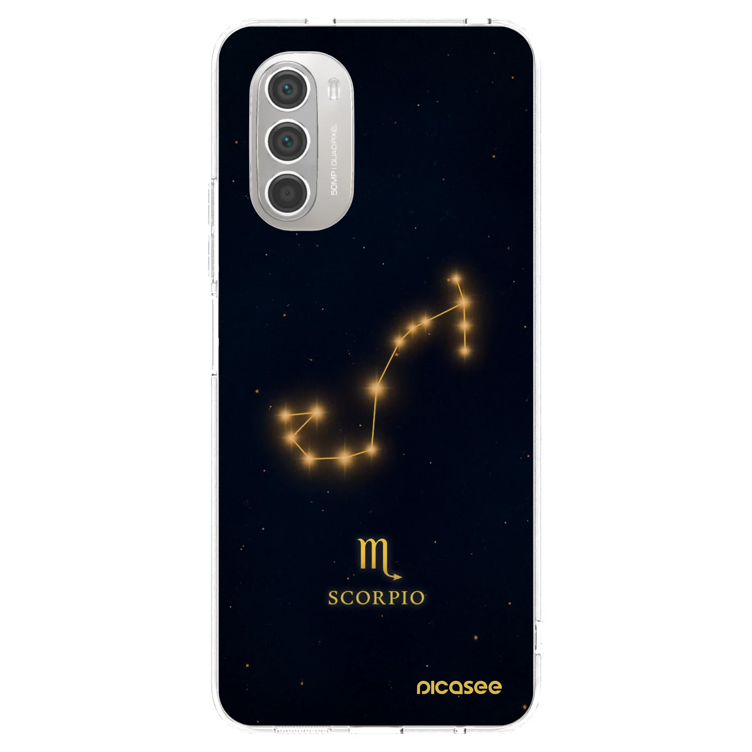 Picasee silikonový průhledný obal pro Motorola Moto G51 - SCORPIO