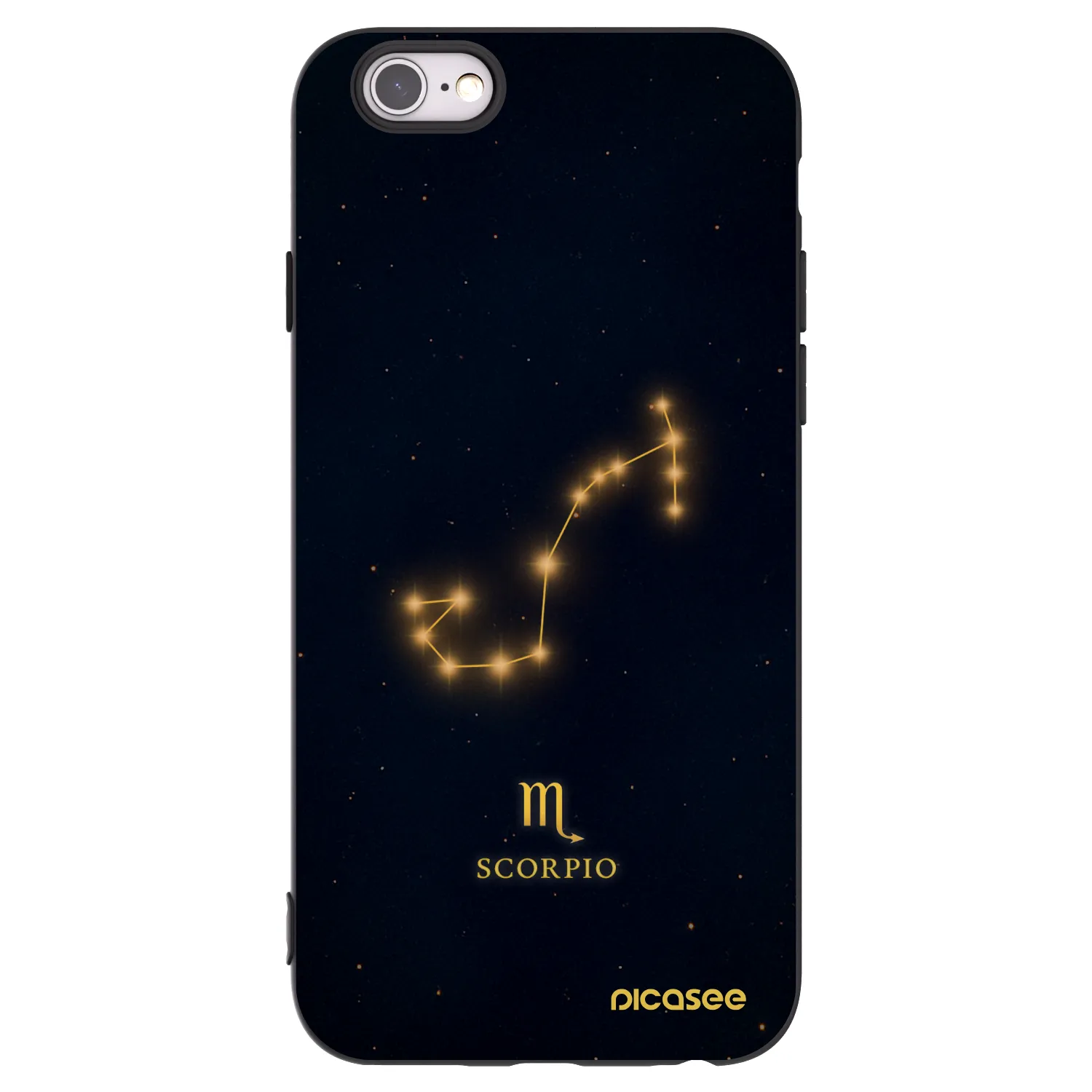 Picasee silikonový černý obal pro Apple iPhone 6/6S - SCORPIO