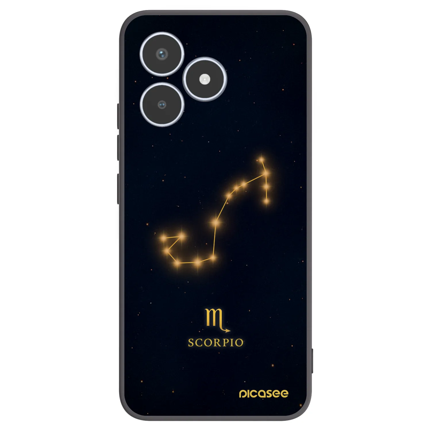 Picasee silikonový černý obal pro Realme C53 - SCORPIO