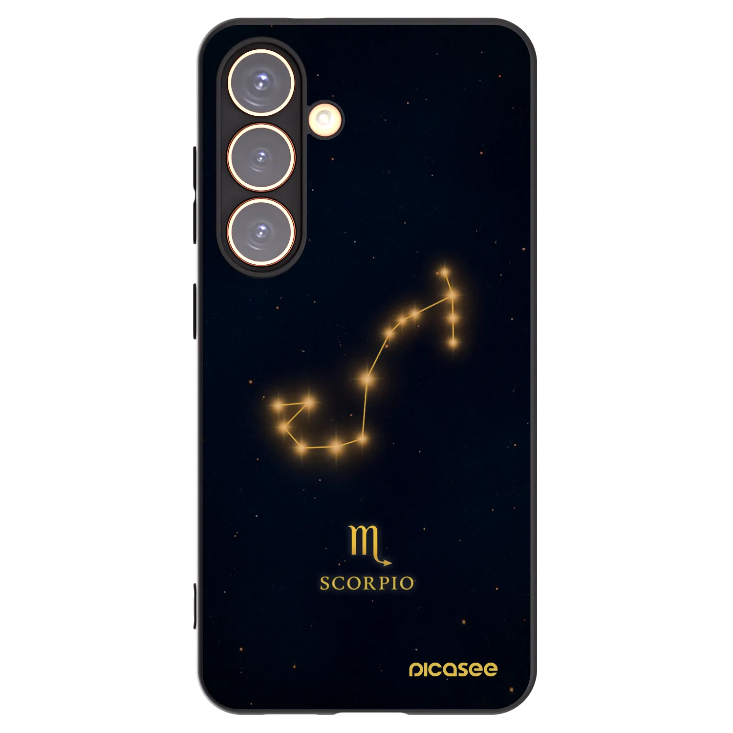 Picasee silikonový černý obal pro Samsung Galaxy S24 S921B 5G - SCORPIO