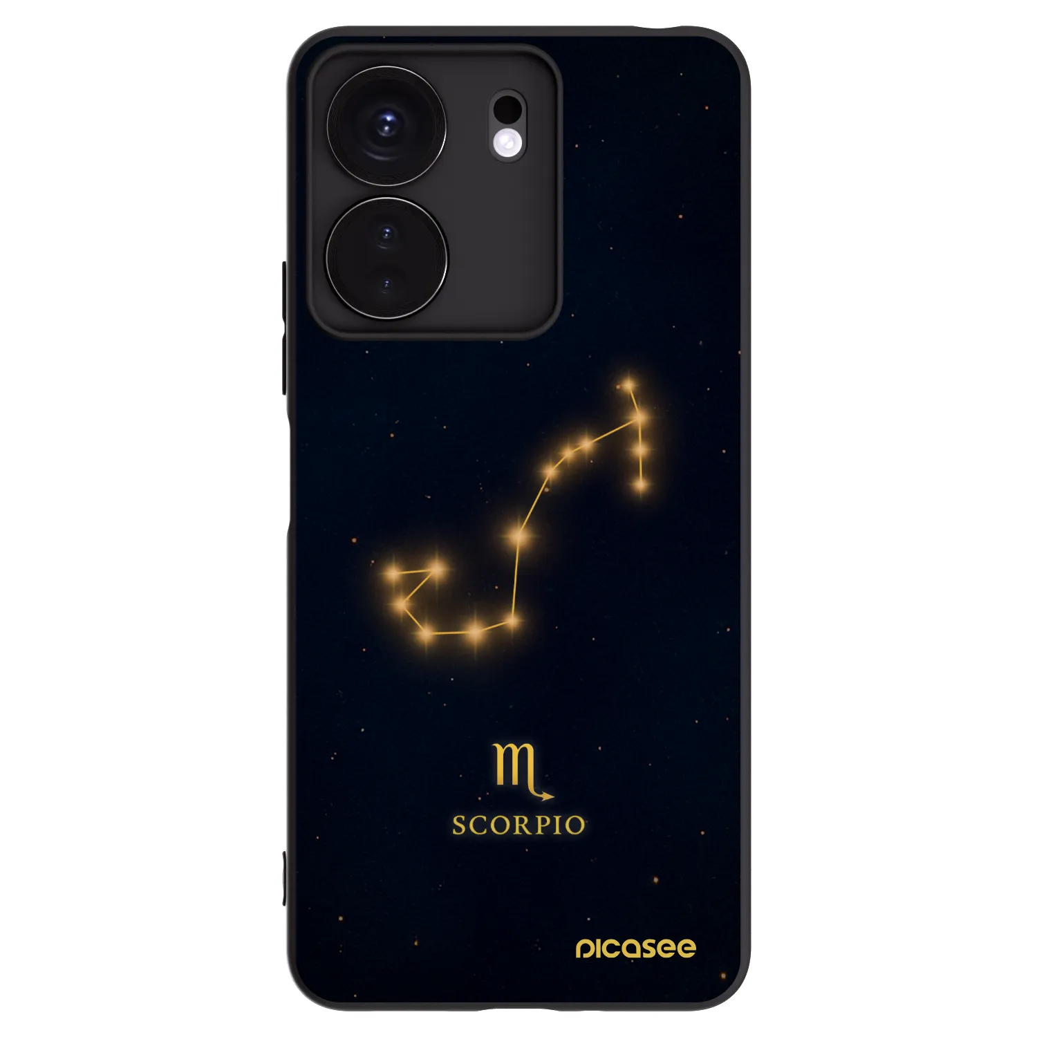 Picasee silikonový černý obal pro Xiaomi Redmi 13C 4G - SCORPIO