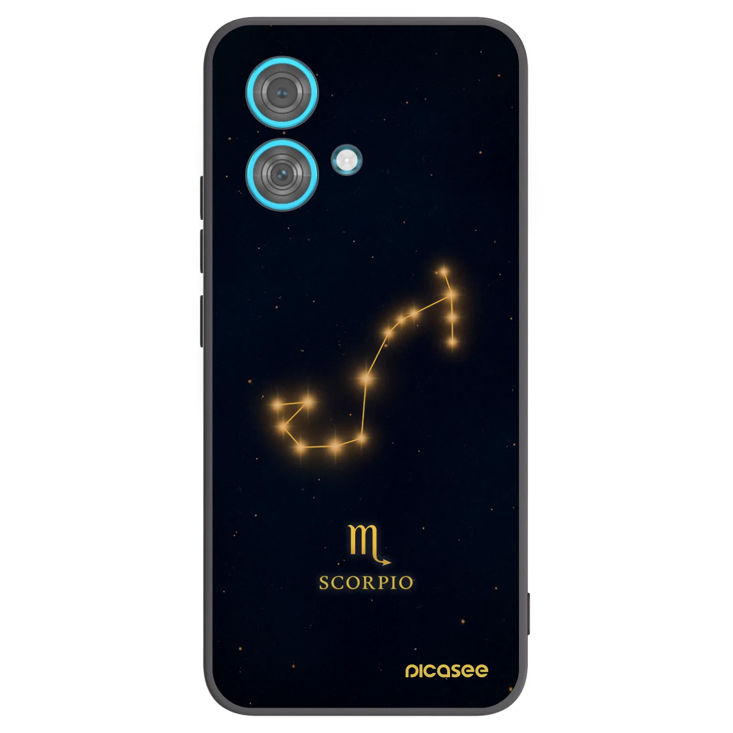 Picasee silikonový černý obal pro Motorola Edge 40 Neo - SCORPIO