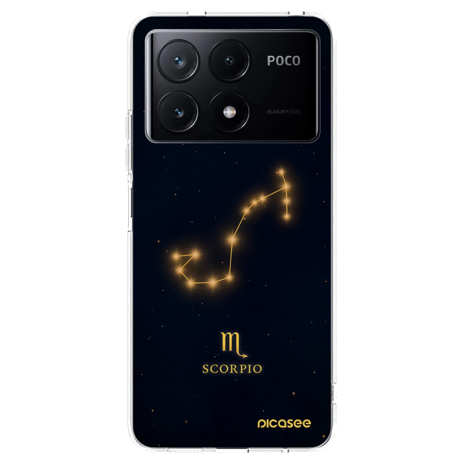 Picasee silikonový průhledný obal pro Xiaomi Poco X6 Pro - SCORPIO