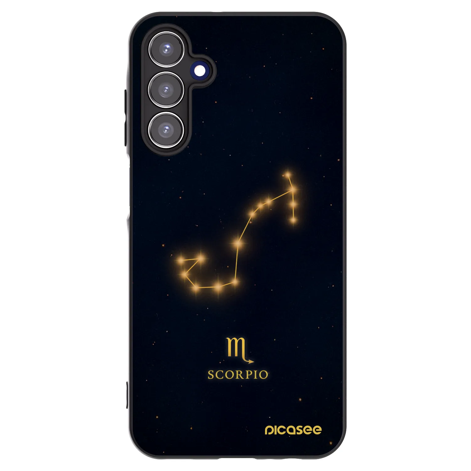 Picasee silikonový černý obal pro Samsung Galaxy A15 A155F 4G - SCORPIO