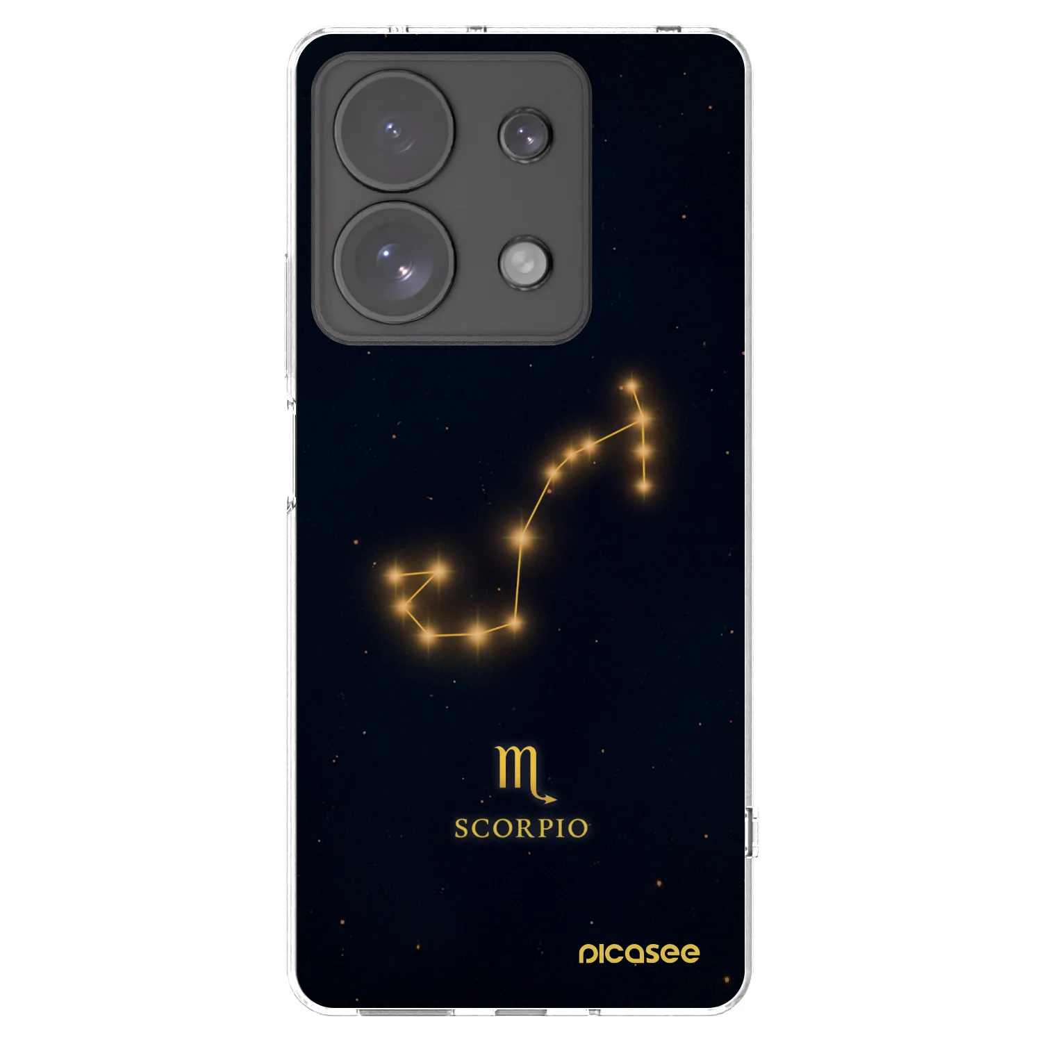 Picasee silikonový průhledný obal pro Xiaomi Redmi Note 13 Pro 4G - SCORPIO