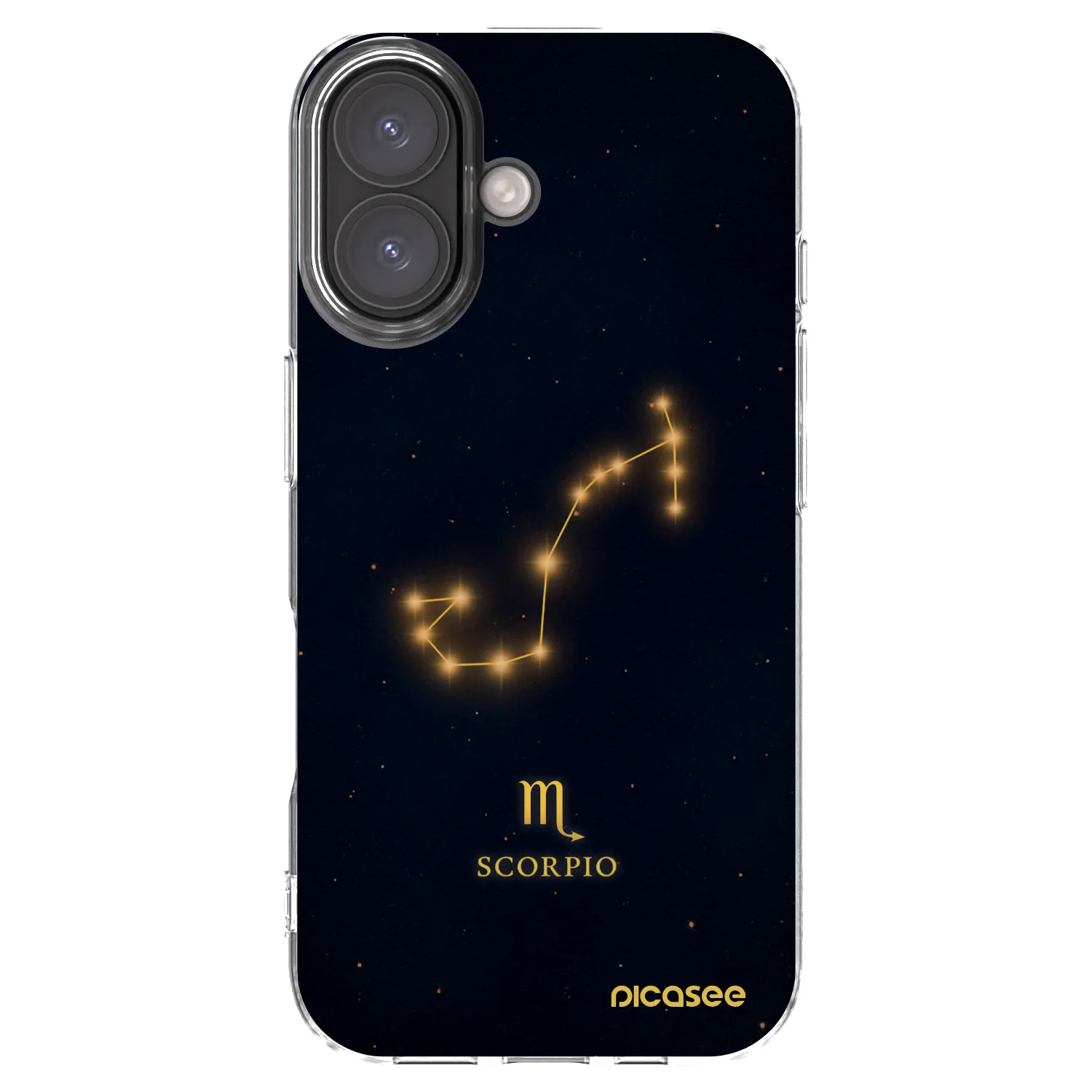 Picasee silikonový průhledný obal pro Apple iPhone 16 - SCORPIO