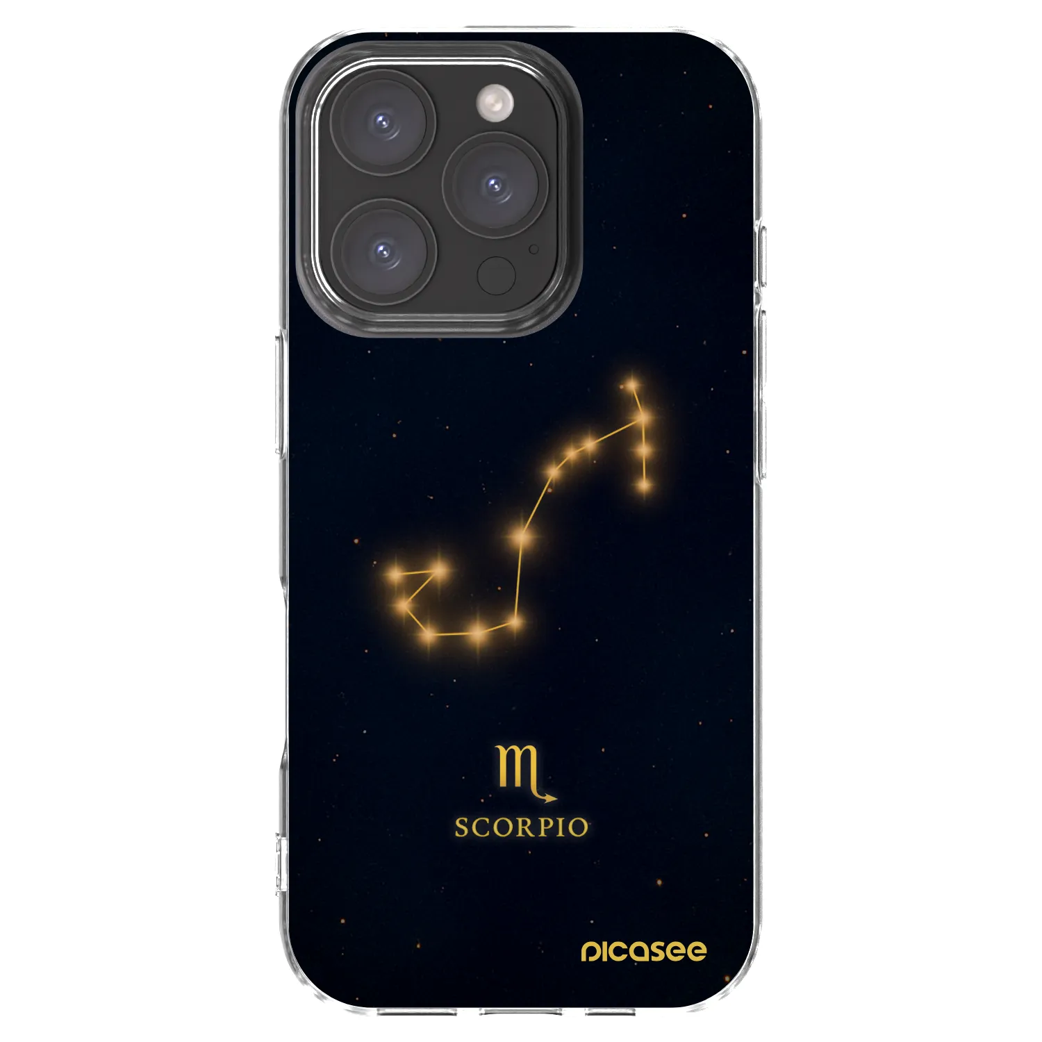 Picasee silikonový průhledný obal pro Apple iPhone 16 Pro - SCORPIO