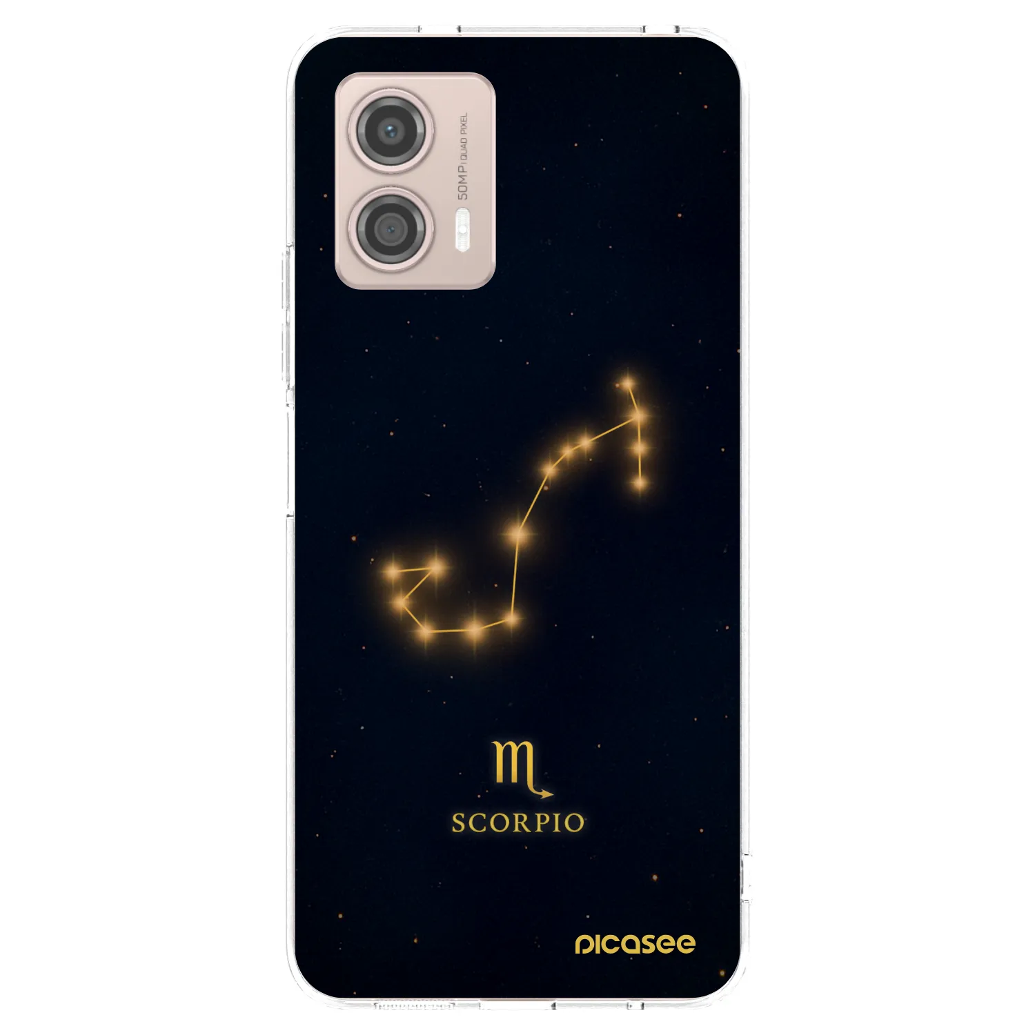 Picasee silikonový průhledný obal pro Motorola Moto G53 5G - SCORPIO