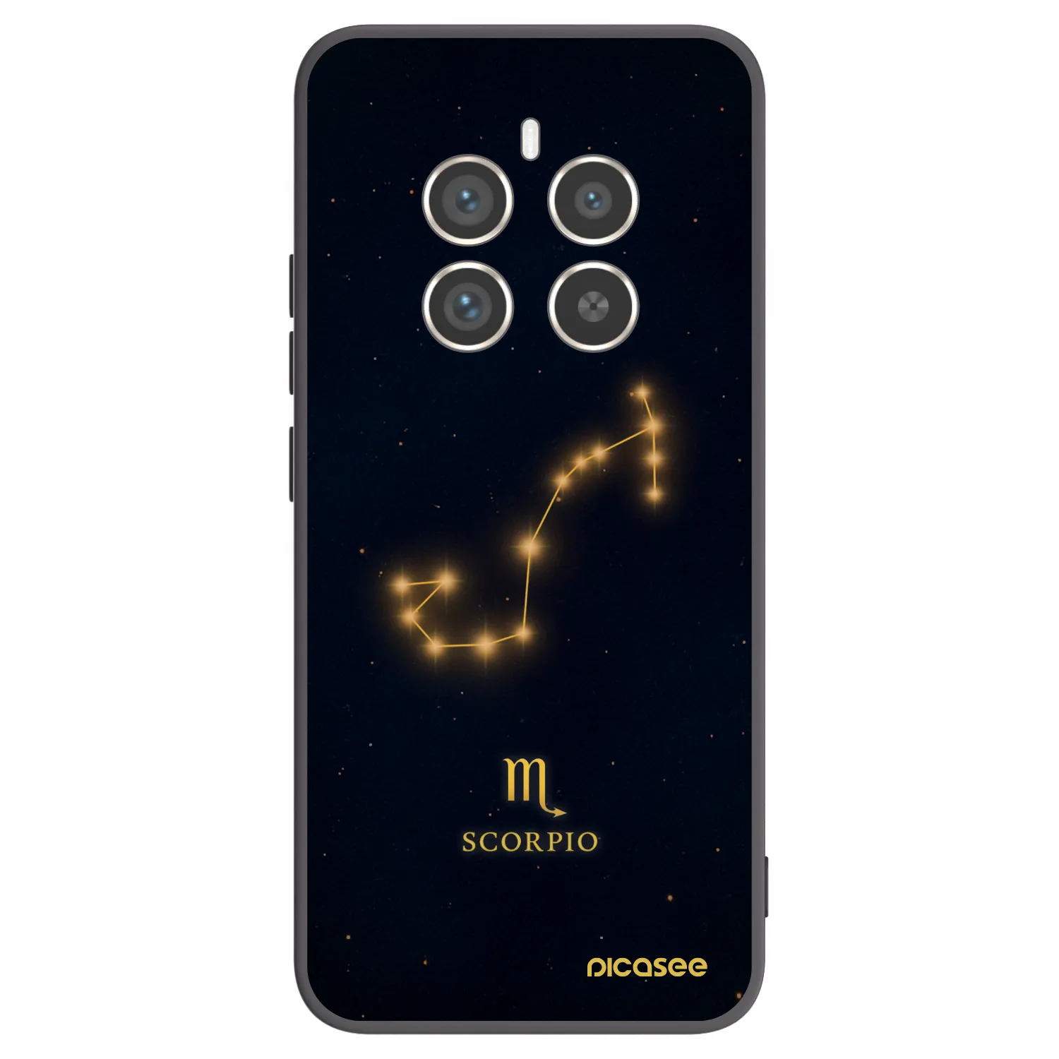 Picasee silikonový černý obal pro Realme 12 Pro 5G - SCORPIO