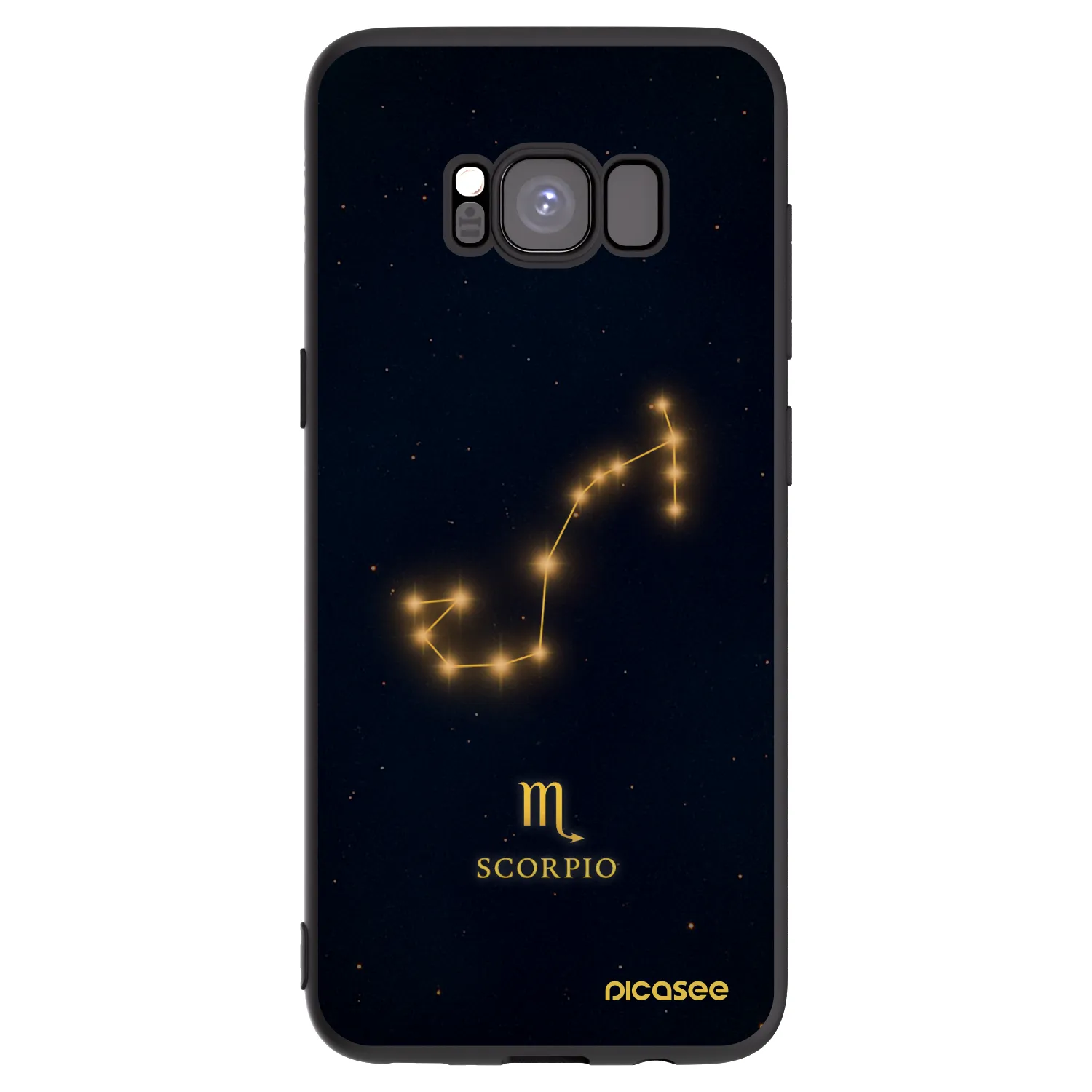 Picasee silikonový černý obal pro Samsung Galaxy S8 G950F - SCORPIO