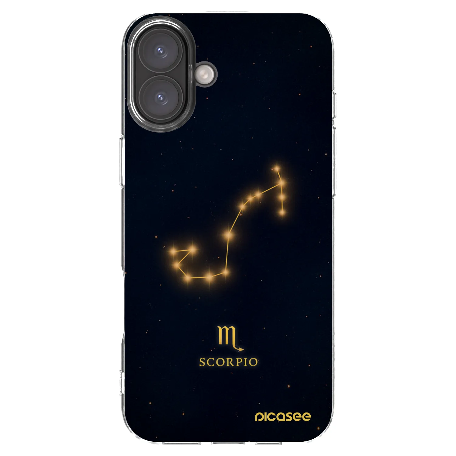 Picasee silikonový průhledný obal pro Apple iPhone 16 Plus - SCORPIO