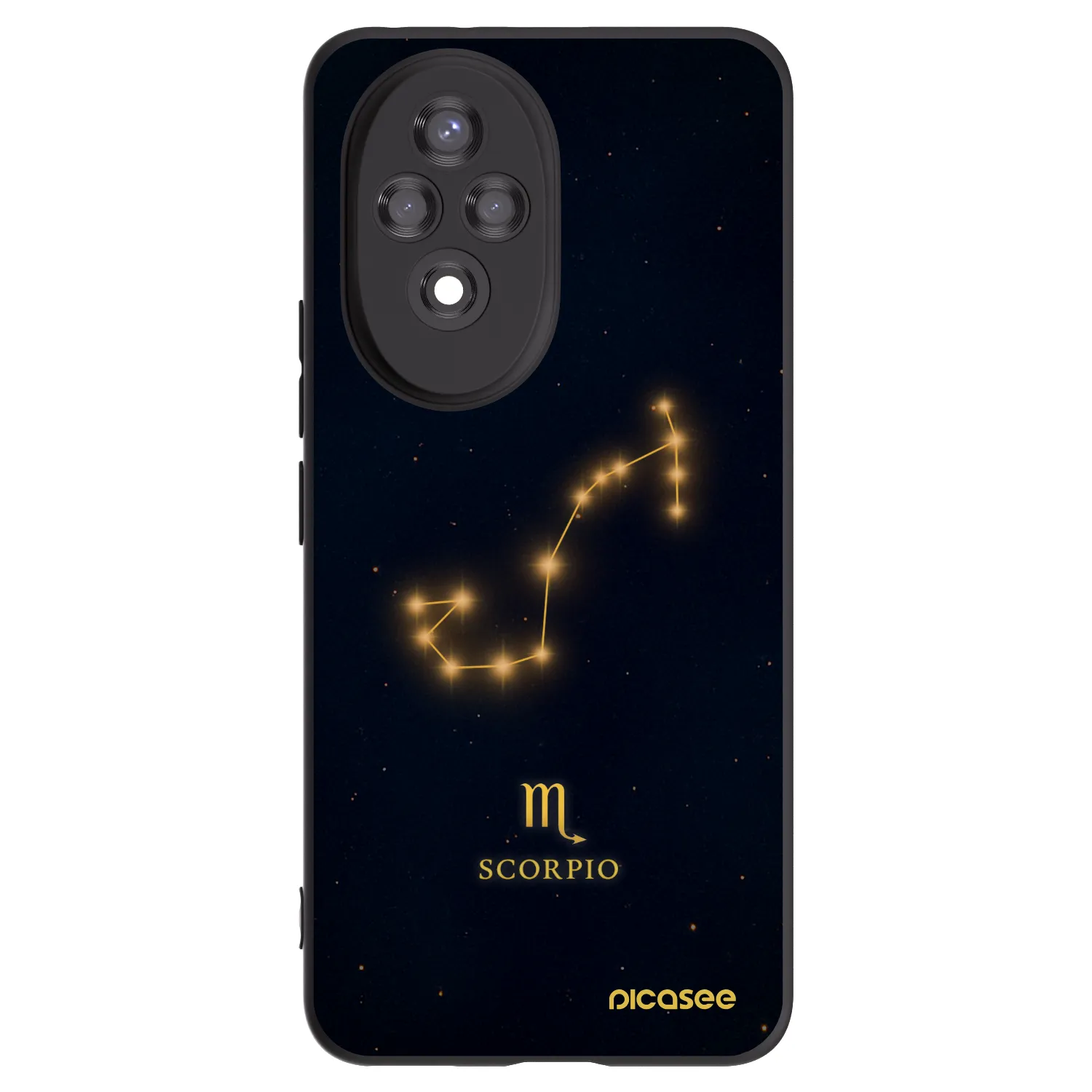 Picasee silikonový černý obal pro Honor 200 Pro 5G - SCORPIO