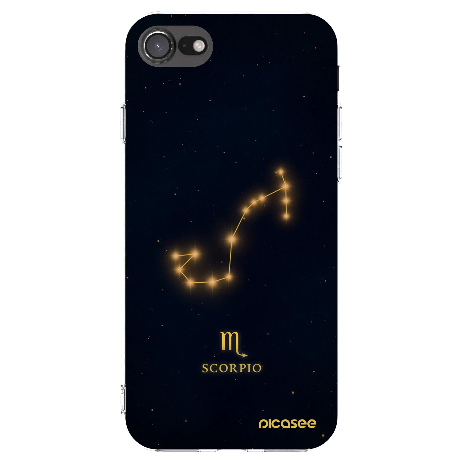 Picasee silikonový průhledný obal pro Apple iPhone 7 - SCORPIO