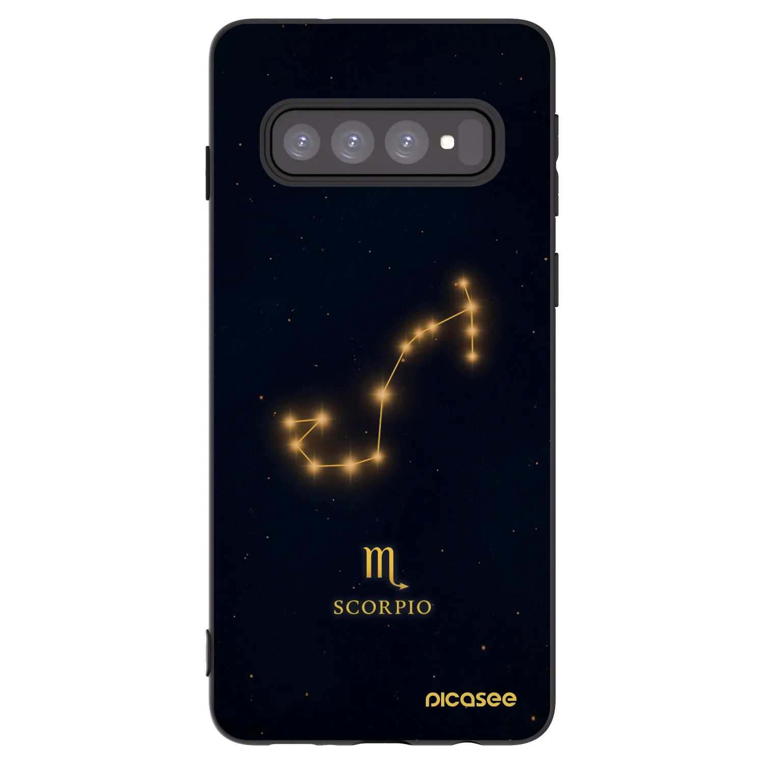 Picasee silikonový černý obal pro Samsung Galaxy S10 G973 - SCORPIO