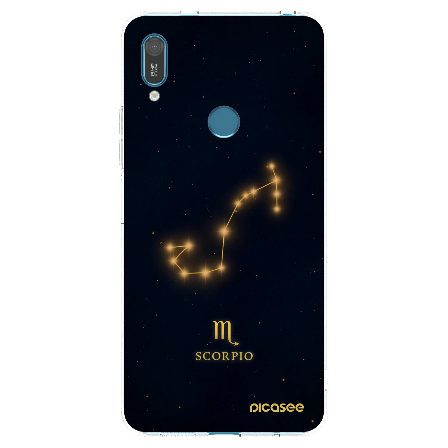 Picasee silikonový průhledný obal pro Huawei Y7 2019 - SCORPIO