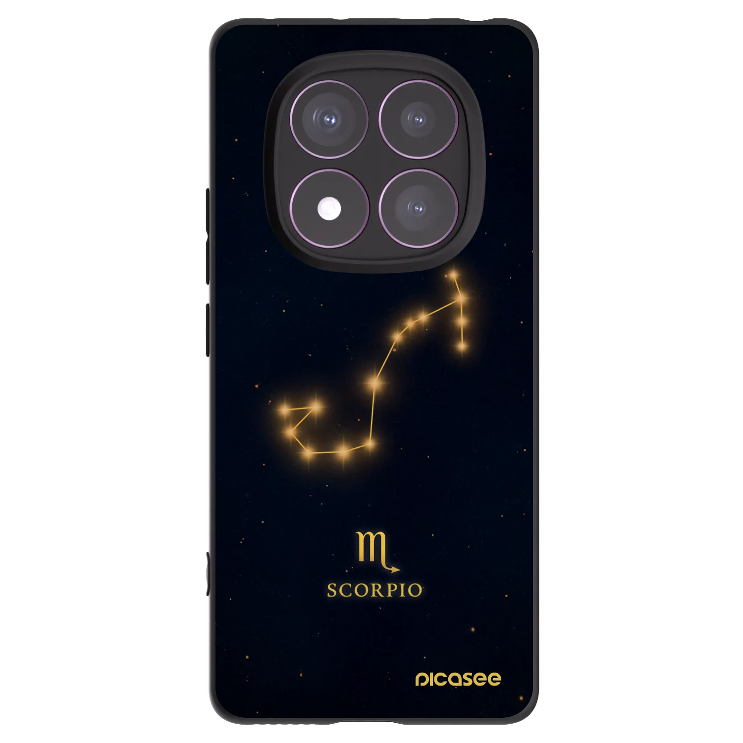 Picasee silikonový černý obal pro Xiaomi Redmi Note 14 Pro 4G - SCORPIO
