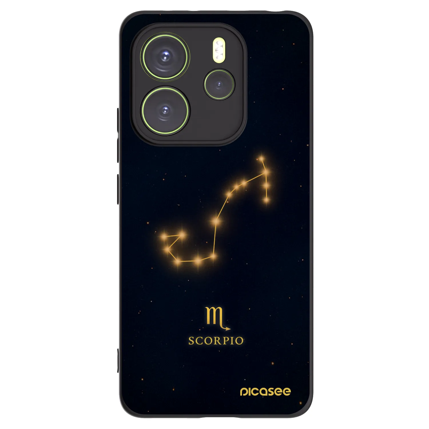 Picasee silikonový černý obal pro Xiaomi Redmi Note 14 4G - SCORPIO