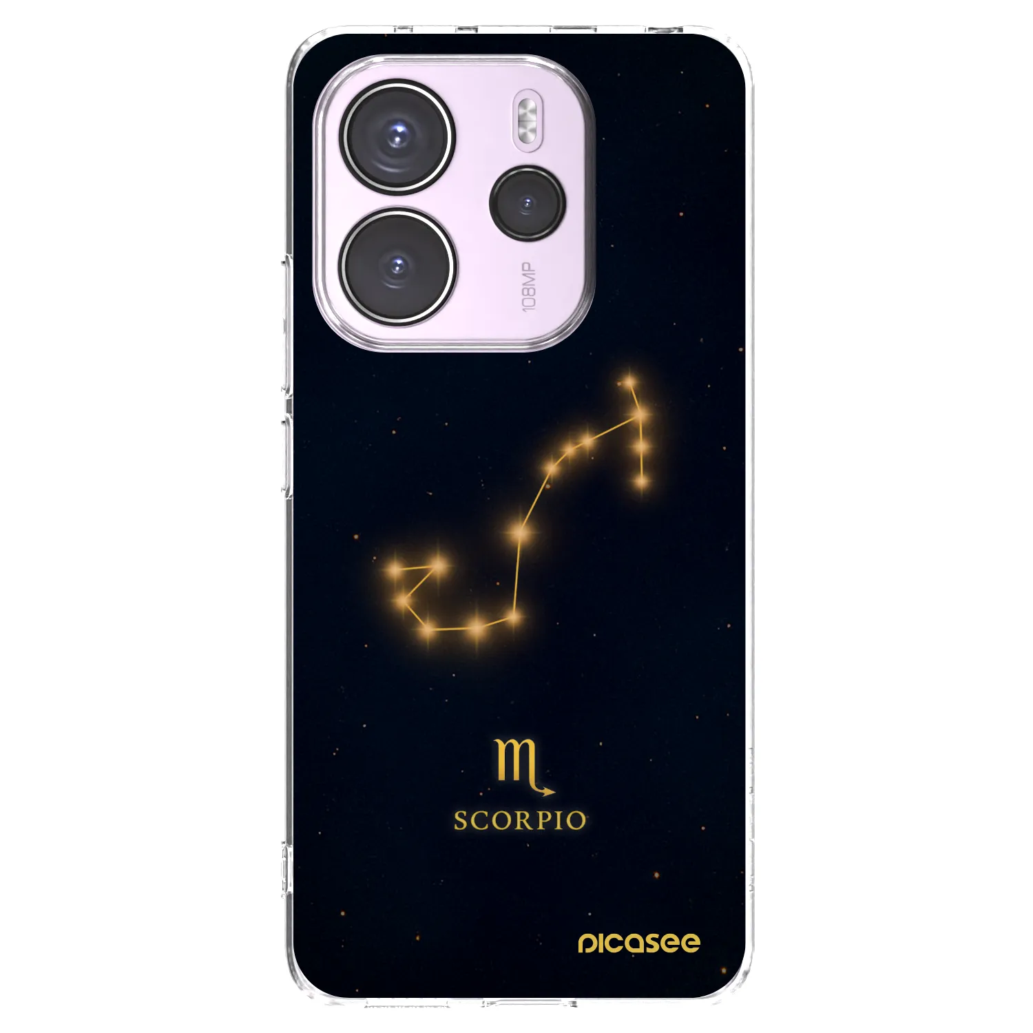 Picasee silikonový průhledný obal pro Xiaomi Redmi Note 14 4G - SCORPIO