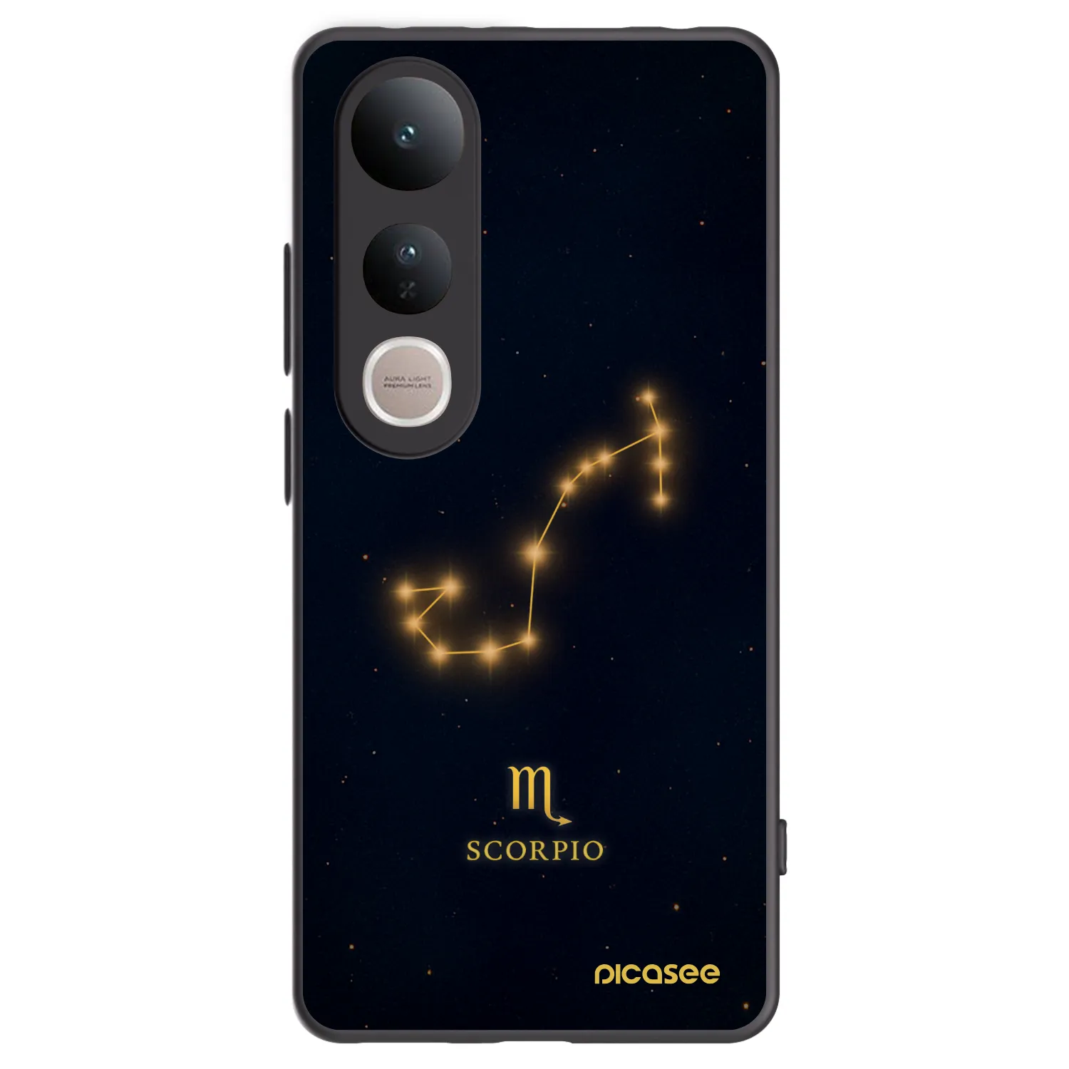 Picasee silikonový černý obal pro Vivo V50 Lite 5G - SCORPIO