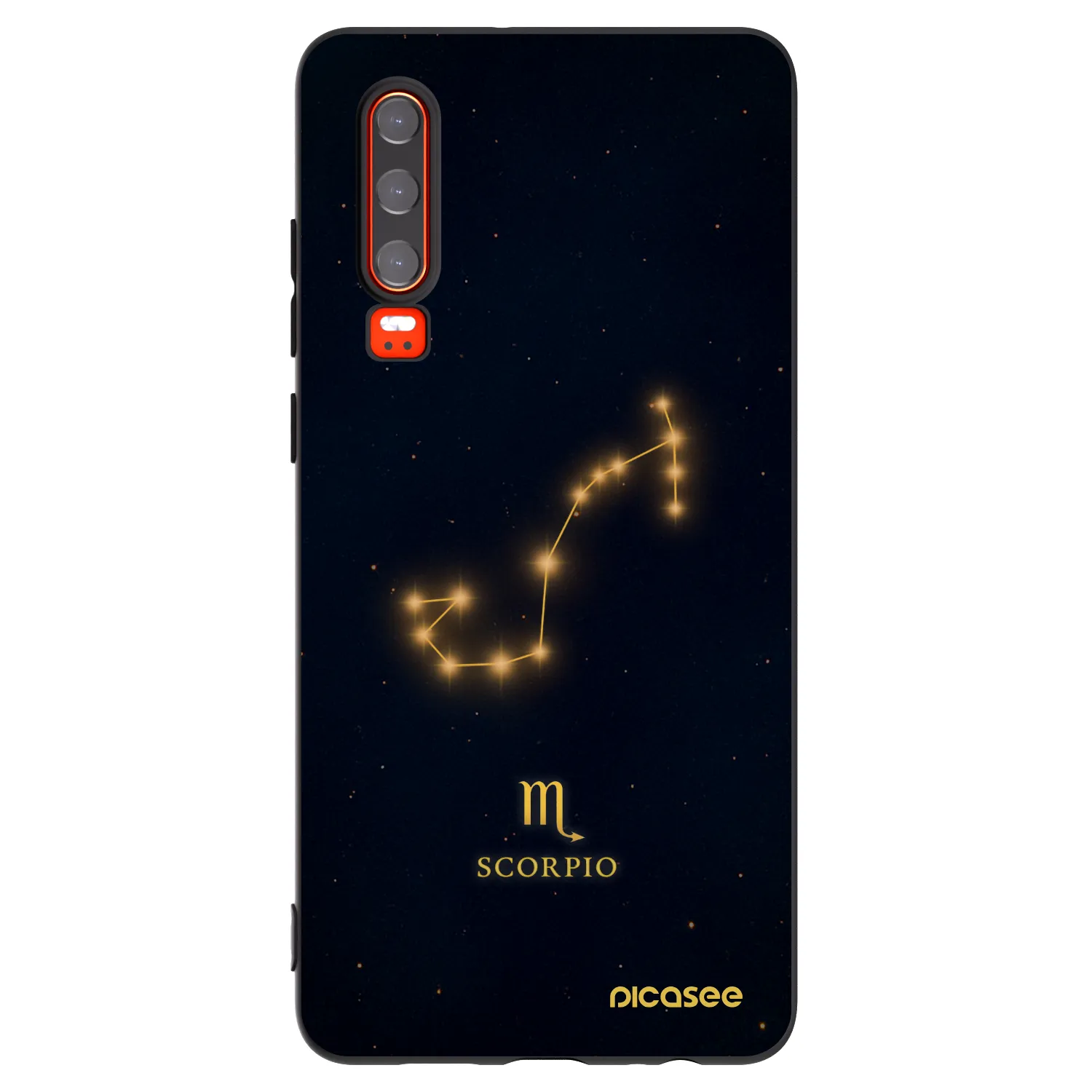 Picasee silikonový černý obal pro Huawei P30 - SCORPIO