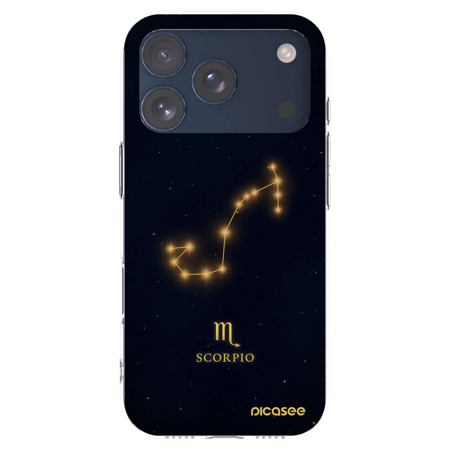Picasee silikonový průhledný obal pro Apple iPhone 17 Pro - SCORPIO