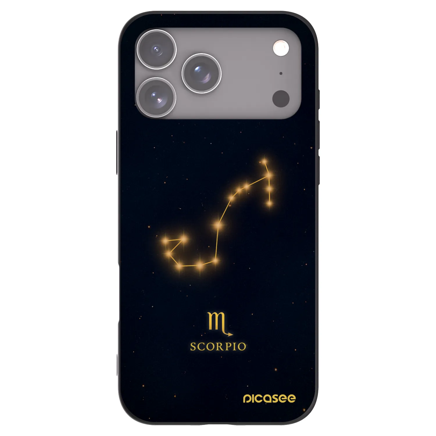 Picasee silikonový černý obal pro Apple iPhone 17 Pro Max - SCORPIO