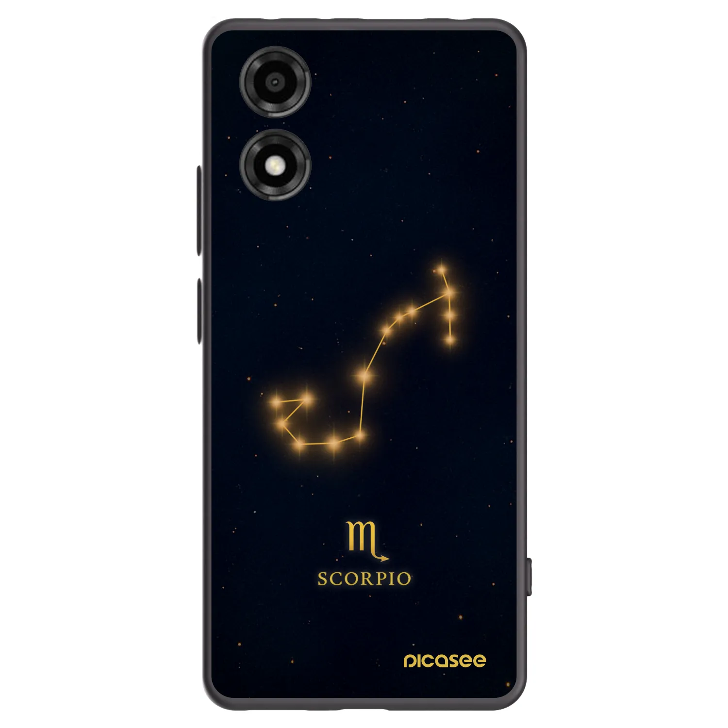 Picasee silikonový černý obal pro Motorola Moto E14 - SCORPIO
