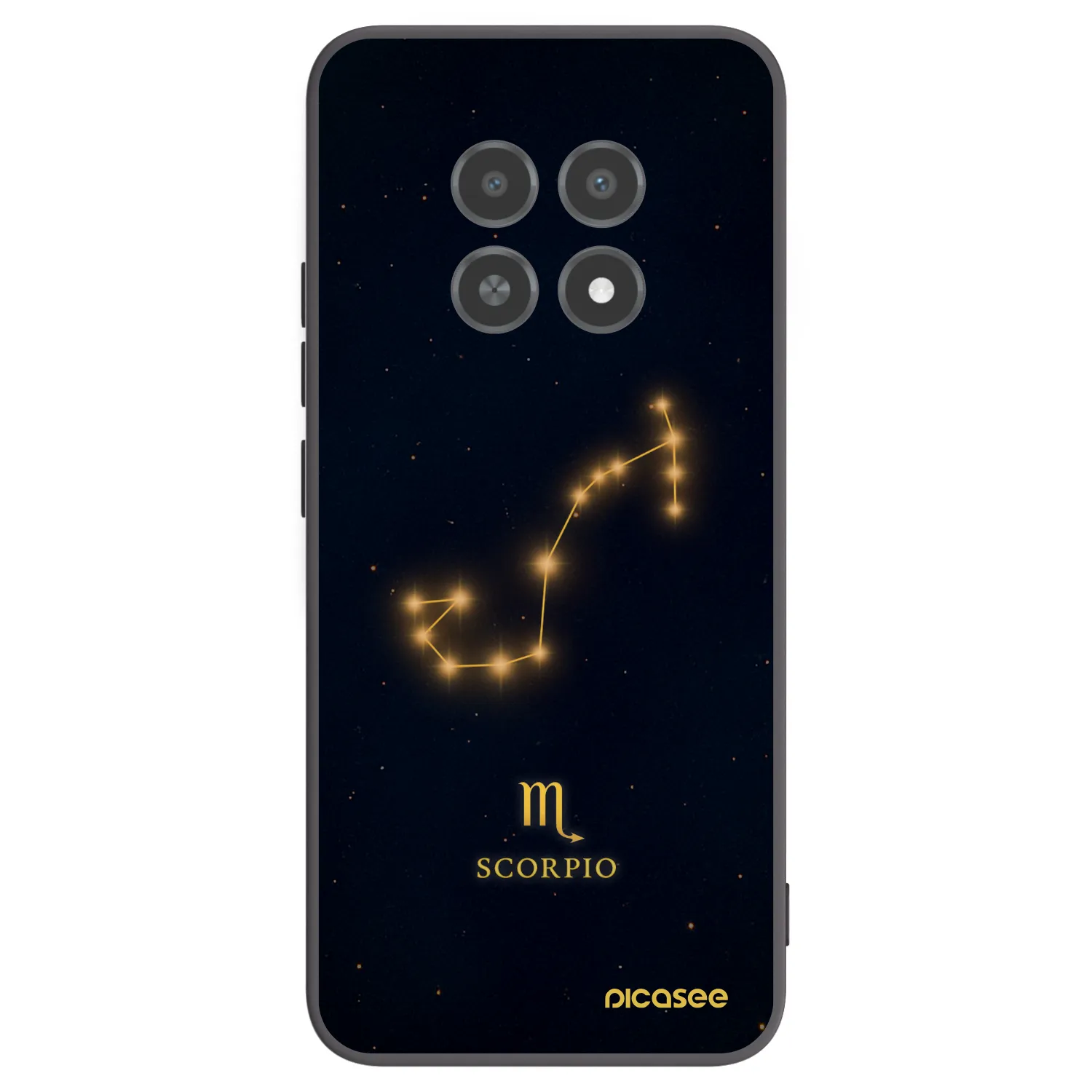 Picasee silikonový černý obal pro Realme 12X - SCORPIO