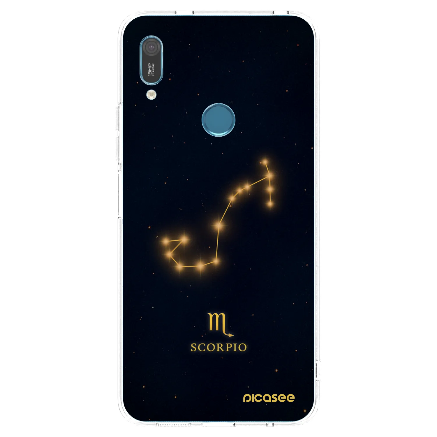Picasee silikonový průhledný obal pro Huawei Y6 2019 - SCORPIO