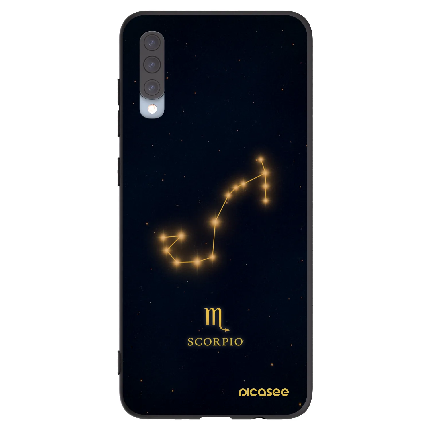 Picasee silikonový černý obal pro Samsung Galaxy A70 A705F - SCORPIO