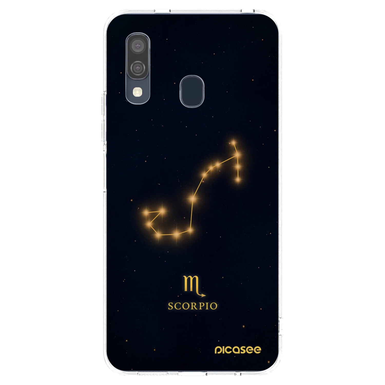 Picasee silikonový průhledný obal pro Samsung Galaxy A40 A405F - SCORPIO