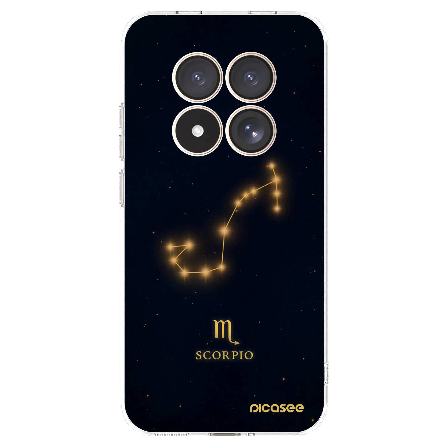 Picasee silikonový průhledný obal pro Xiaomi Redmi Note 15 Pro 4G - SCORPIO