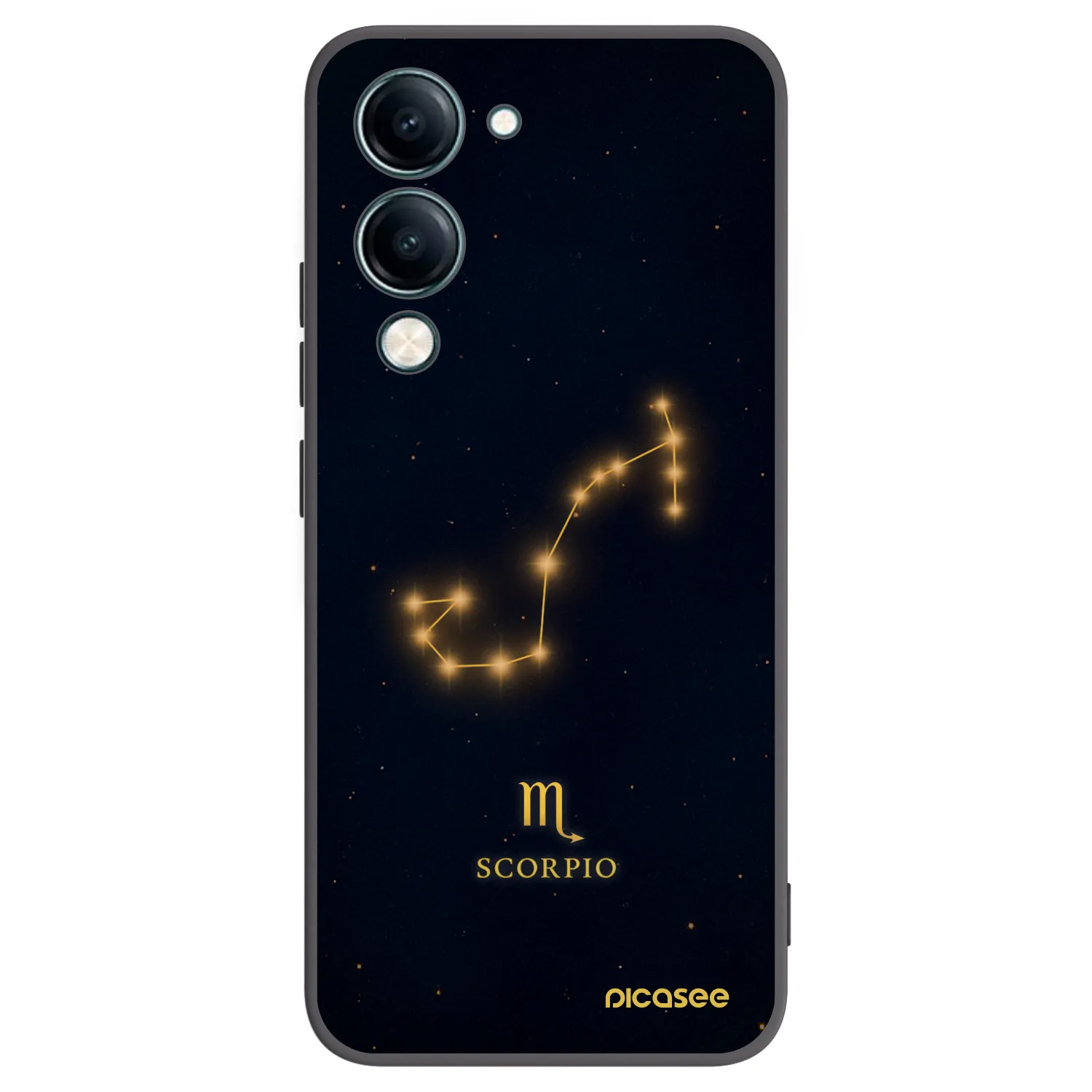 Picasee silikonový černý obal pro Vivo Y29s 5G - SCORPIO