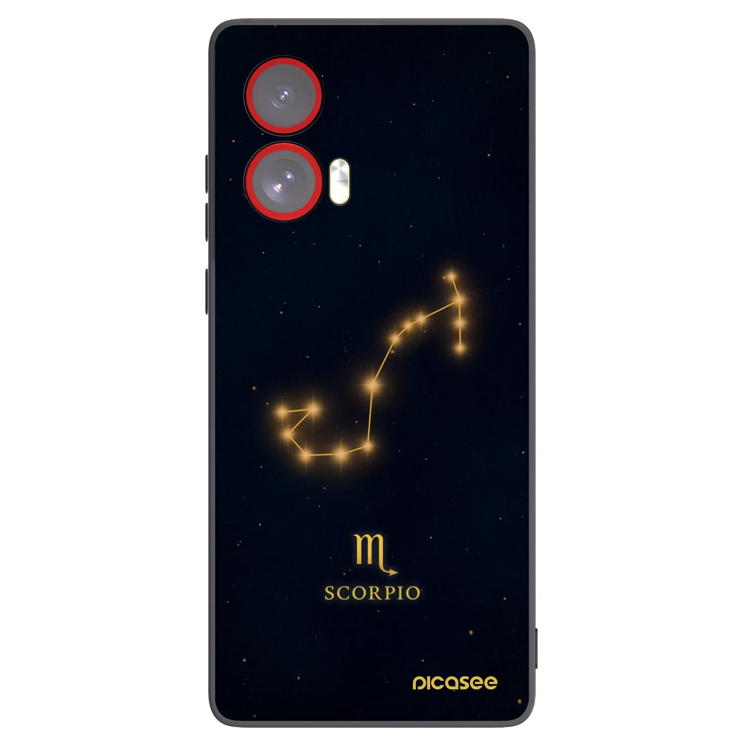 Picasee silikonový černý obal pro Motorola Edge 50 Fusion - SCORPIO