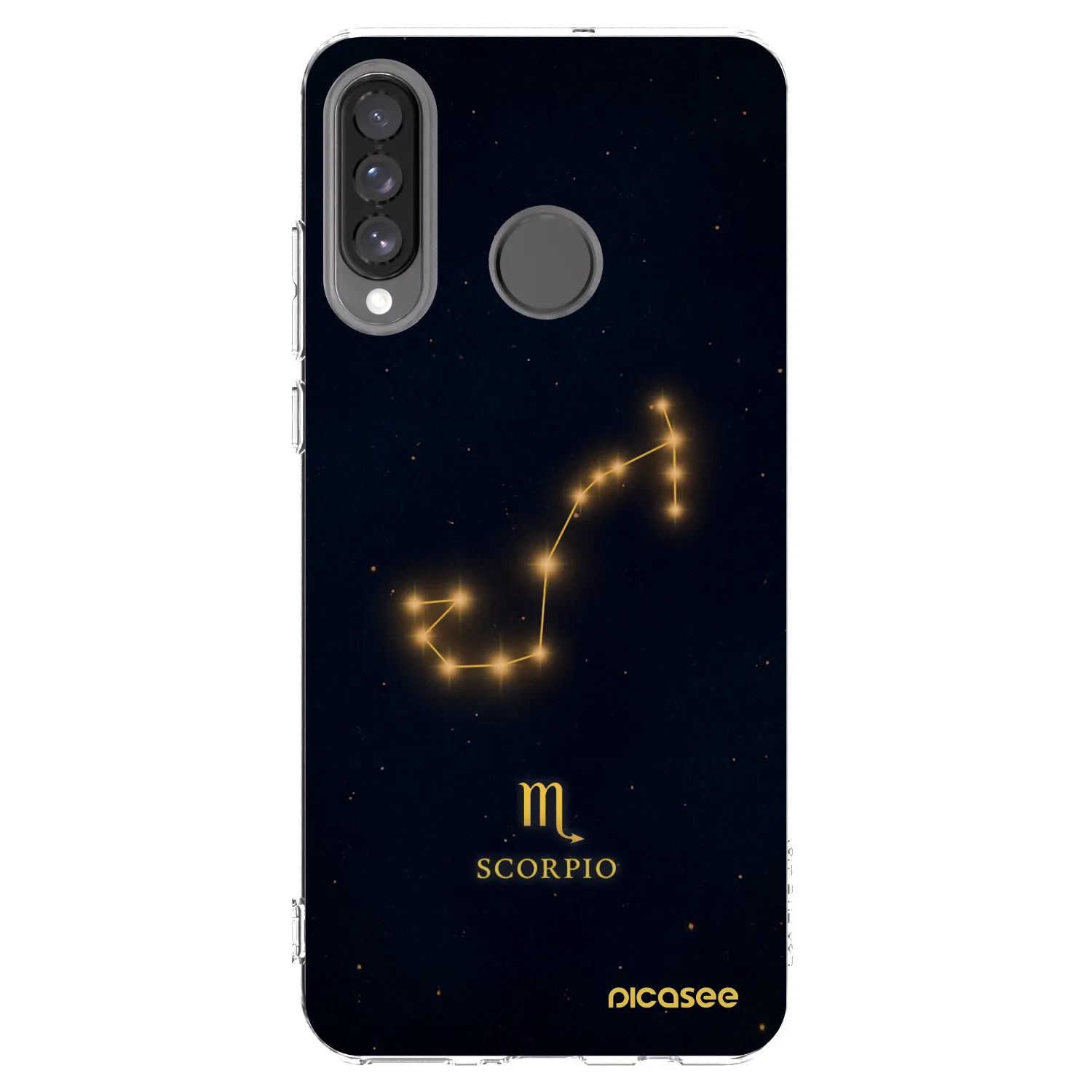 Picasee silikonový průhledný obal pro Huawei P30 Lite - SCORPIO