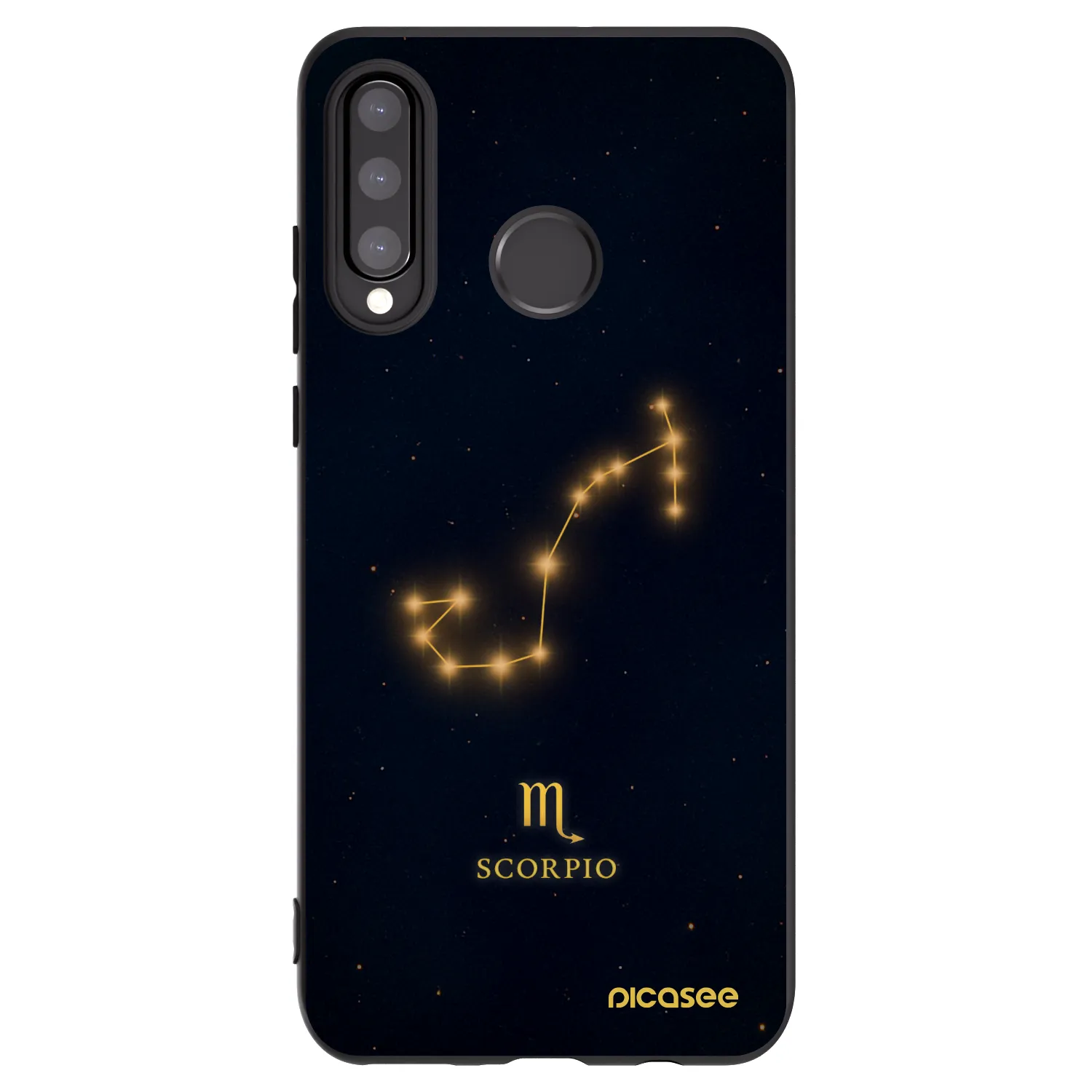 Picasee silikonový černý obal pro Huawei P30 Lite - SCORPIO
